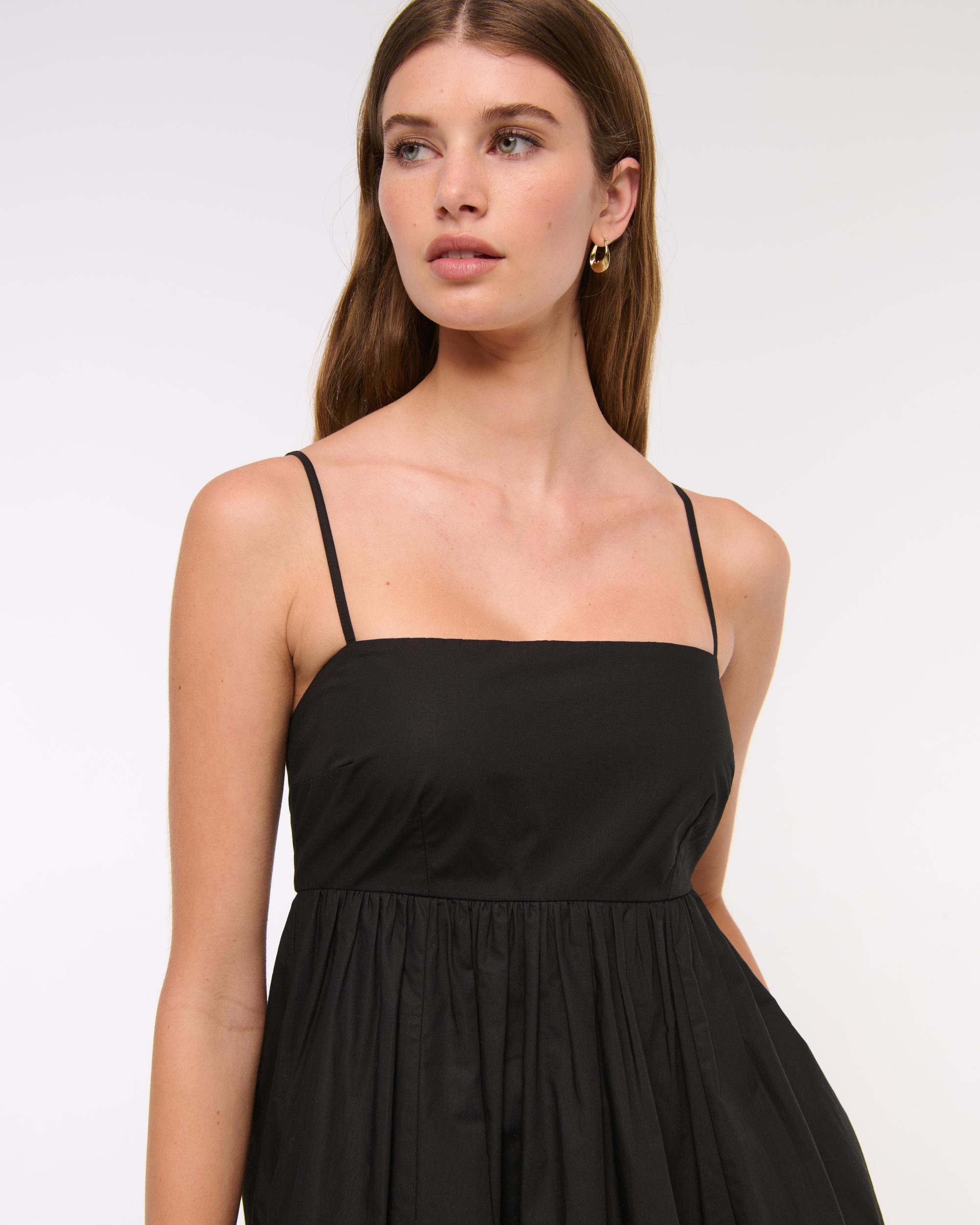 Babydoll Bubble Hem Mini Dress Product Image