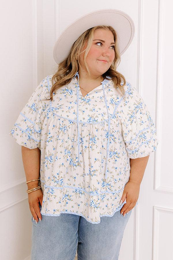 Tea House Social Floral Top Curves Product Image