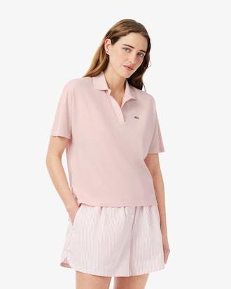 Relaxed Fit Fluid Piqué Polo Shirt Product Image