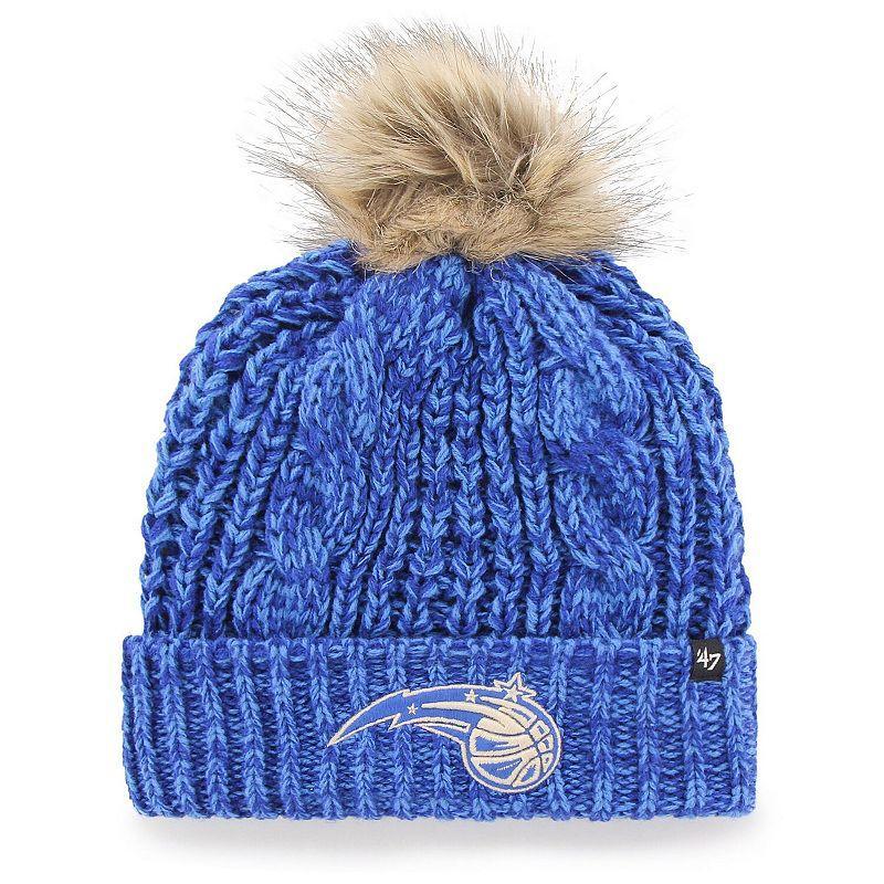 Womens 47 Blue Orlando Magic Meeko Cuffed Knit Hat with Pom Product Image