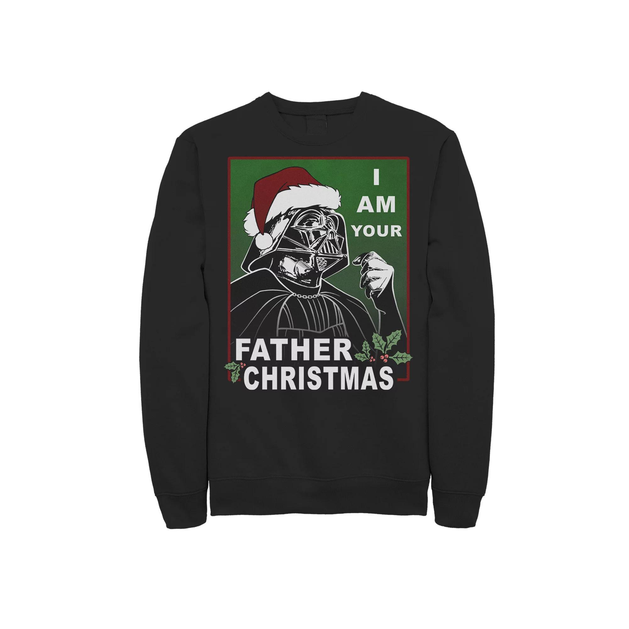 Men's Star Wars I Am Your Father Christmas Sweatshirt, Size: XXL, Black Product Image