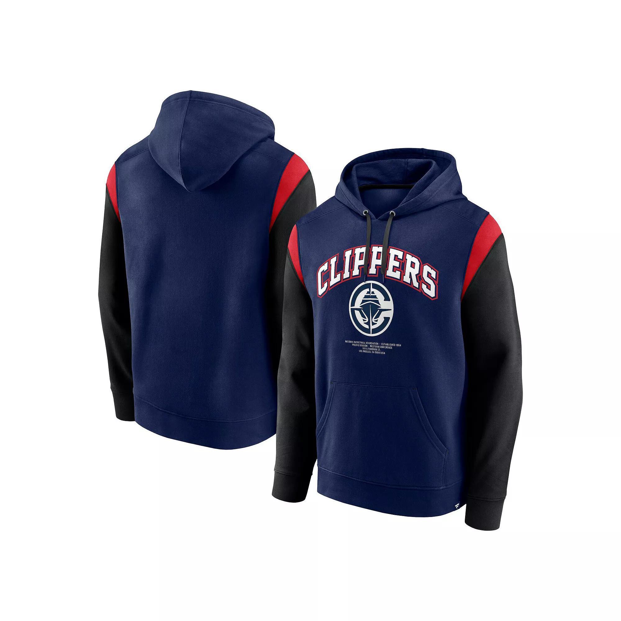 Men's Fanatics Navy LA Clippers Scorer Pullover Hoodie, Size: Medium, Blue Product Image