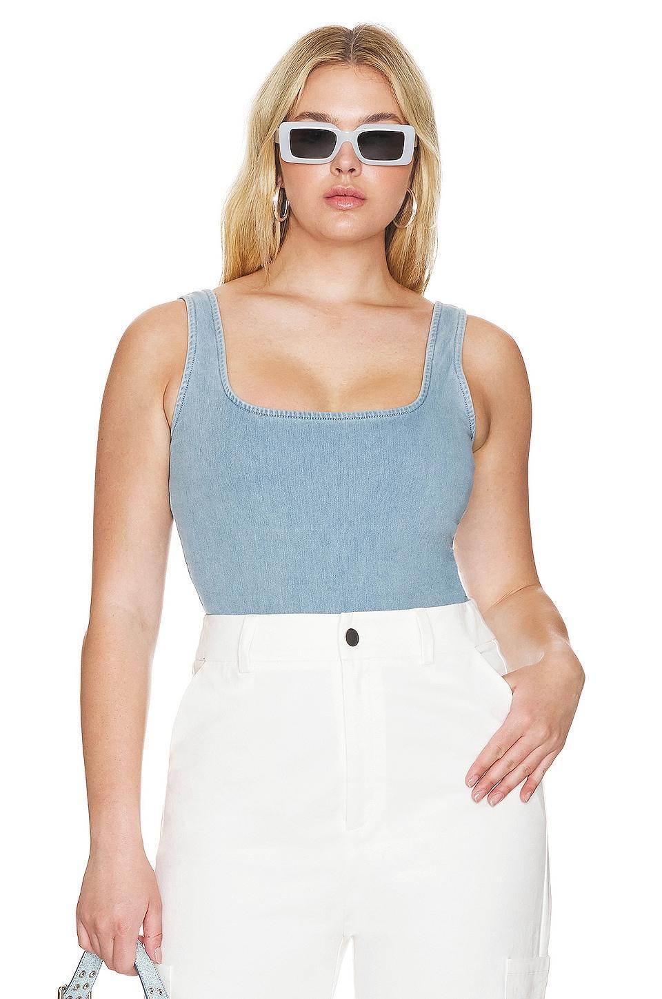 Indigo Modern Tank Bodysuit Good American Product Image