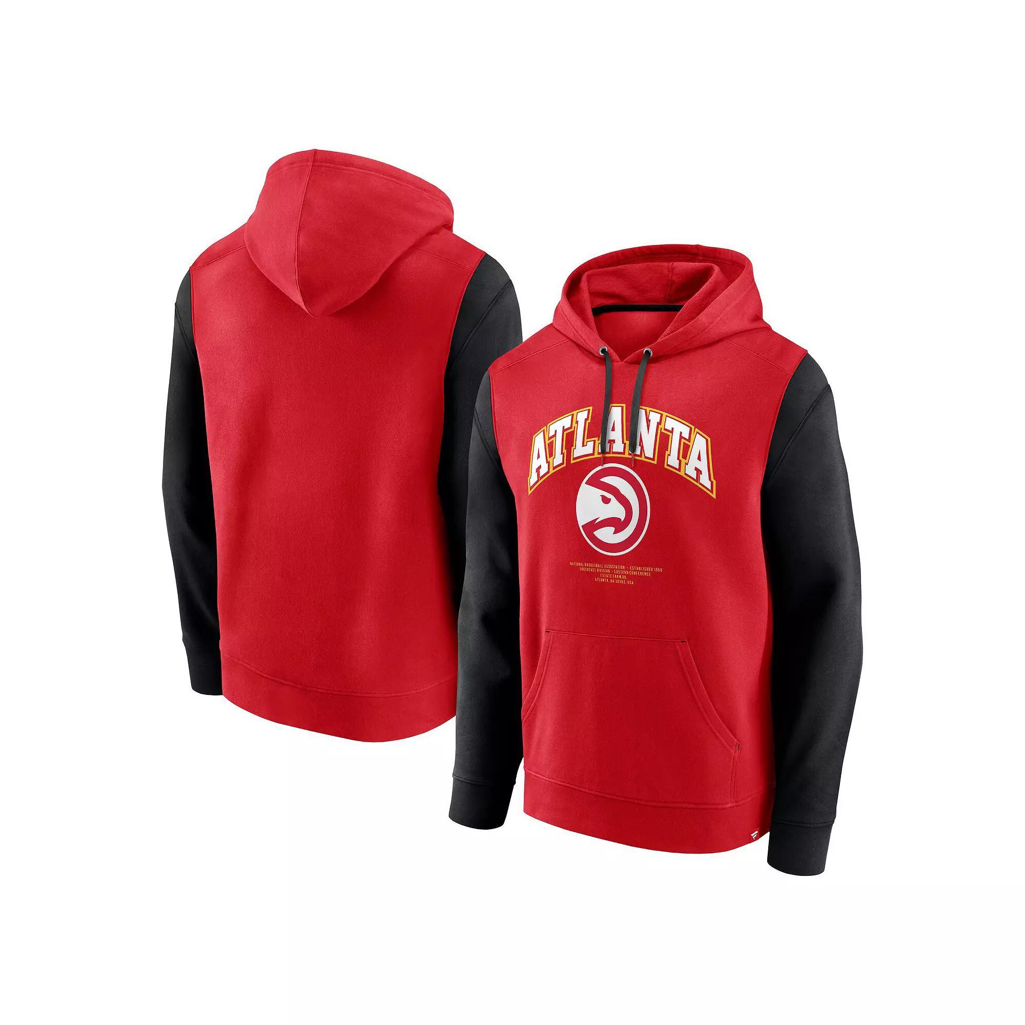 Men's Fanatics Red Atlanta Hawks Scorer Pullover Hoodie, Size: XL Product Image