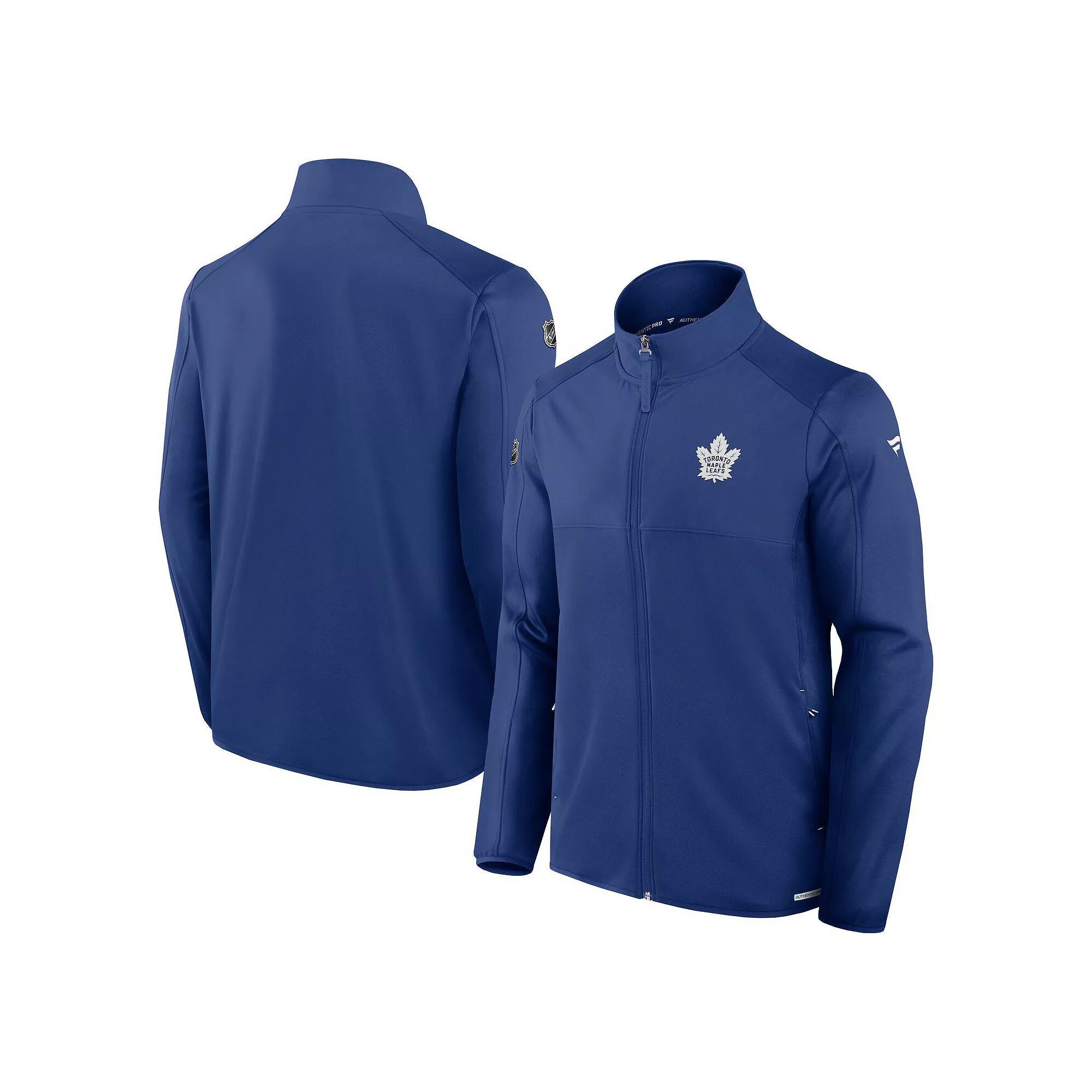 Men's Fanatics  Navy Winnipeg Jets Authentic Pro Rink Fleece Full-Zip Jacket, Size: Large, Jts Blue Product Image