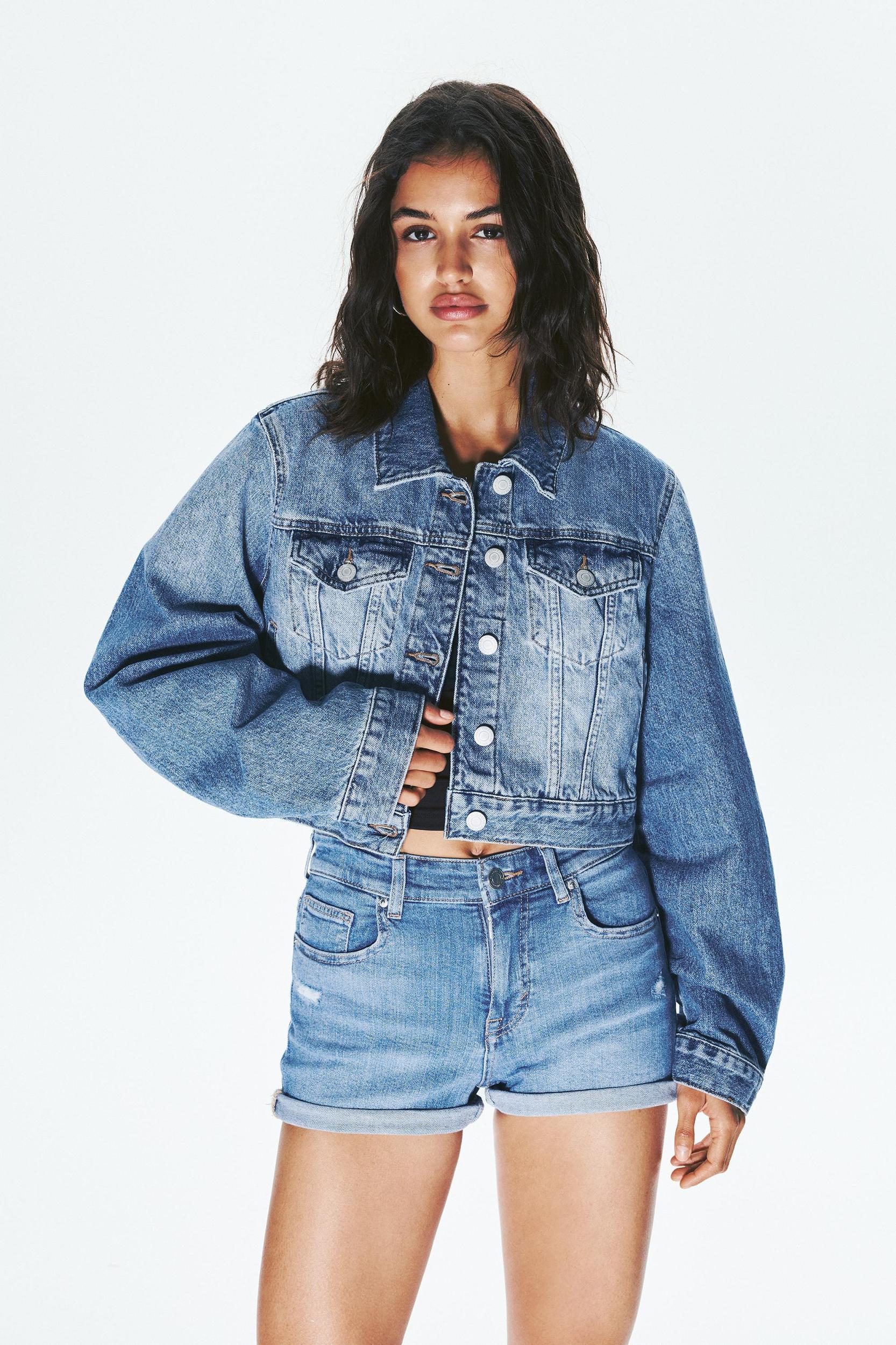 Denim shorts Product Image