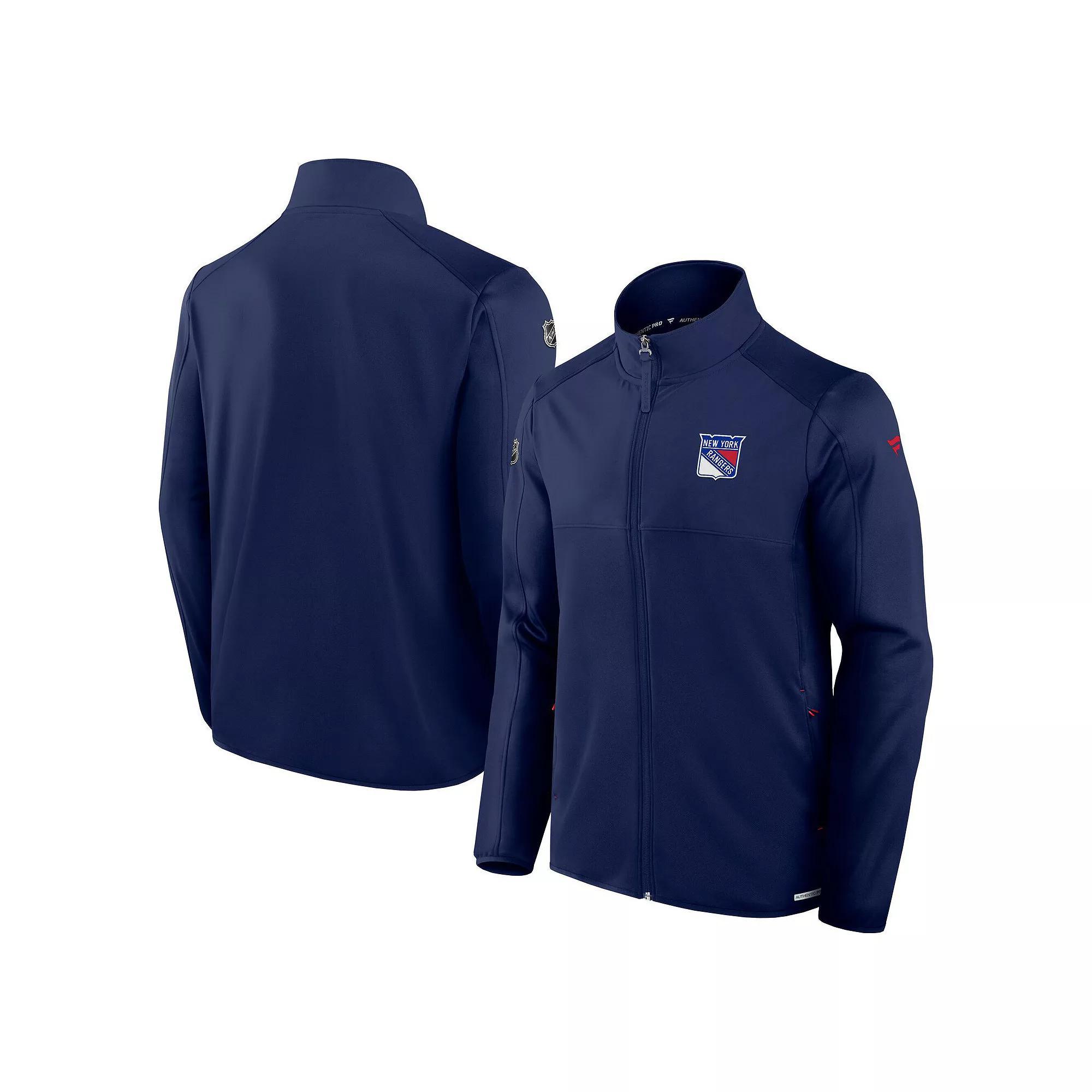 Men's Fanatics  Navy Winnipeg Jets Authentic Pro Rink Fleece Full-Zip Jacket, Size: Large, Jts Blue Product Image