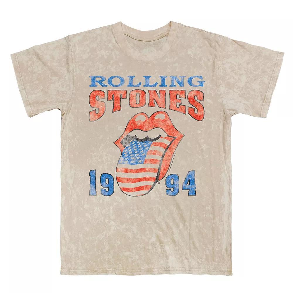 Men's Rolling Stones 1994 Bootleg Mineral Wash Graphic Tee, Size: Large, Natural Mineral Blue Product Image