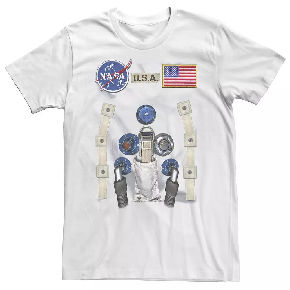 Big & Tall NASA U.S.A. Astronaut Suit Costume Tee, Men's, Size: XL Tall, White Product Image