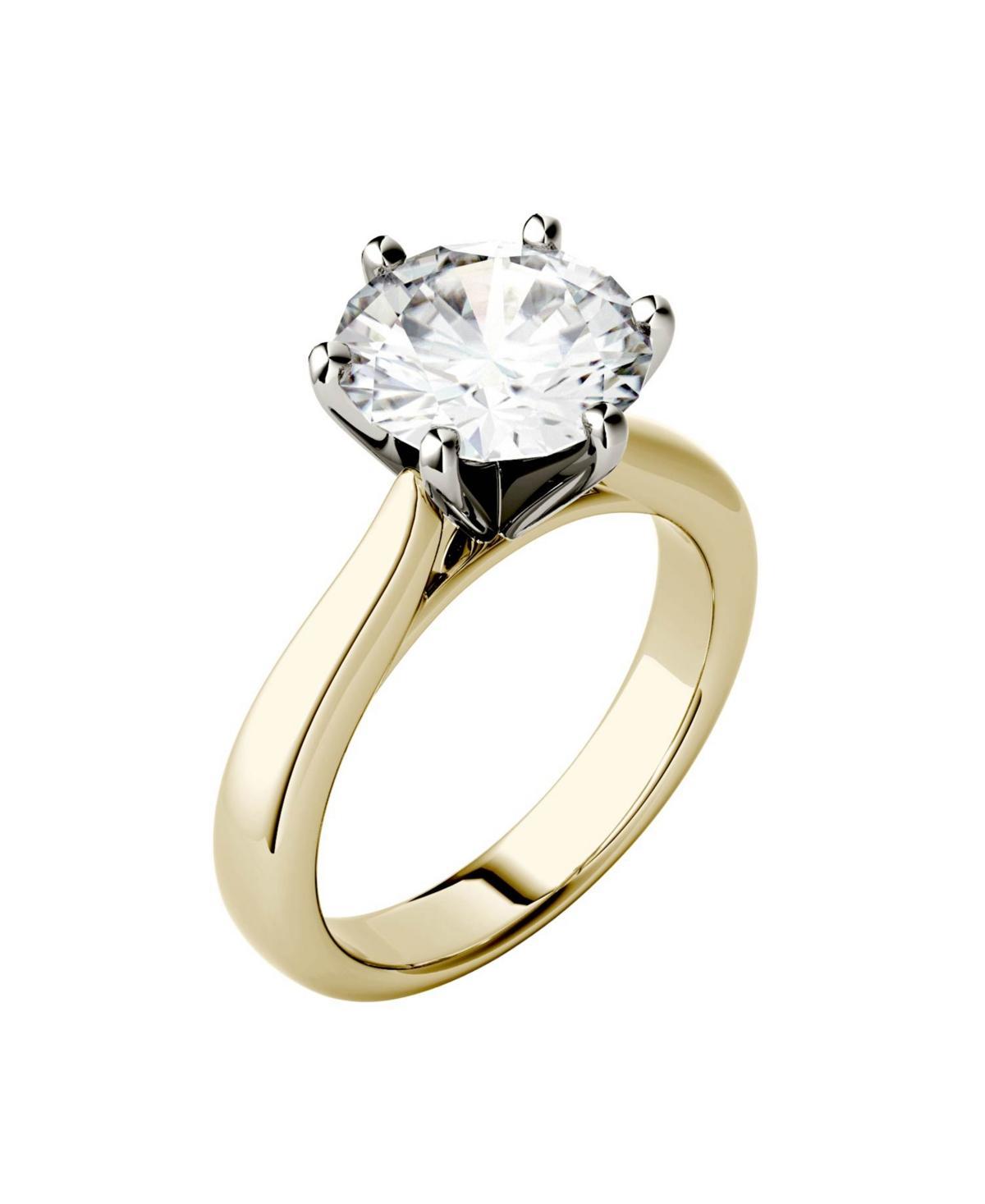 Charles & Colvard 14k White Gold 3 1/10 Carat T.W. Lab-Created Moissanite Solitaire Engagement Ring, Women's, Size: 9, 14k Whgold Product Image