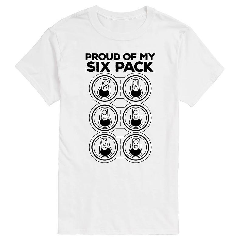 Big & Tall Proud of My Six Pack Graphic Tee, Mens Product Image