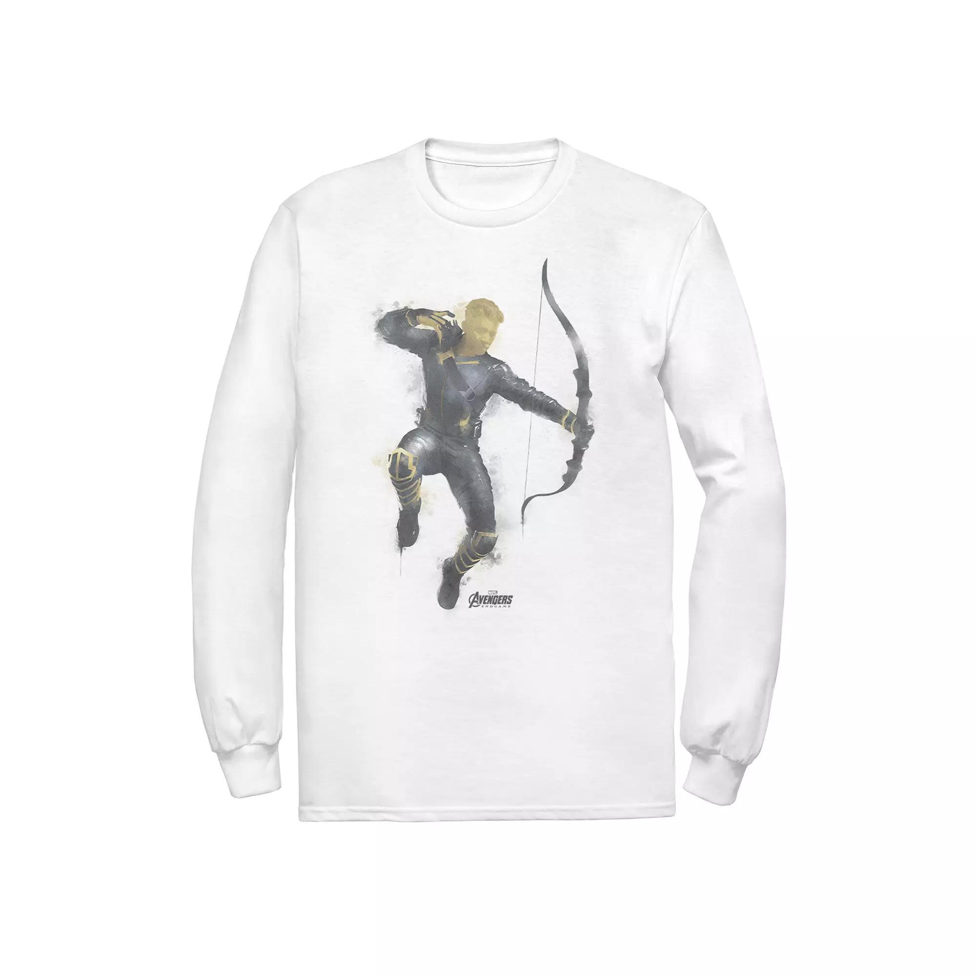 Men's Avengers Endgame Hawkeye Tee, Size: Large, White Product Image