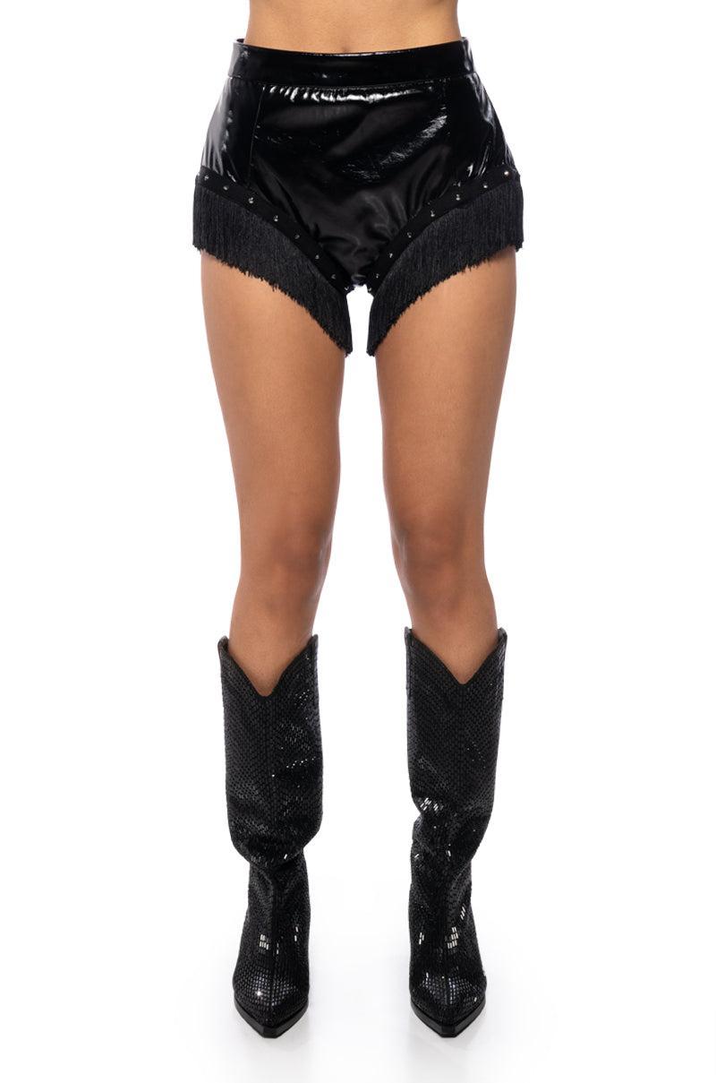 GIDDY UP PU SHORT Product Image