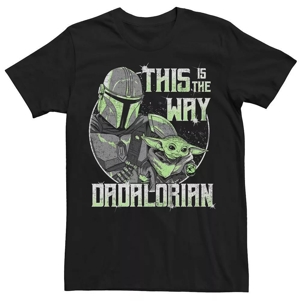 Men's Star Wars The Mandalorian Dadalorian Is The Way Graphic tee, Size: Large, Black Product Image