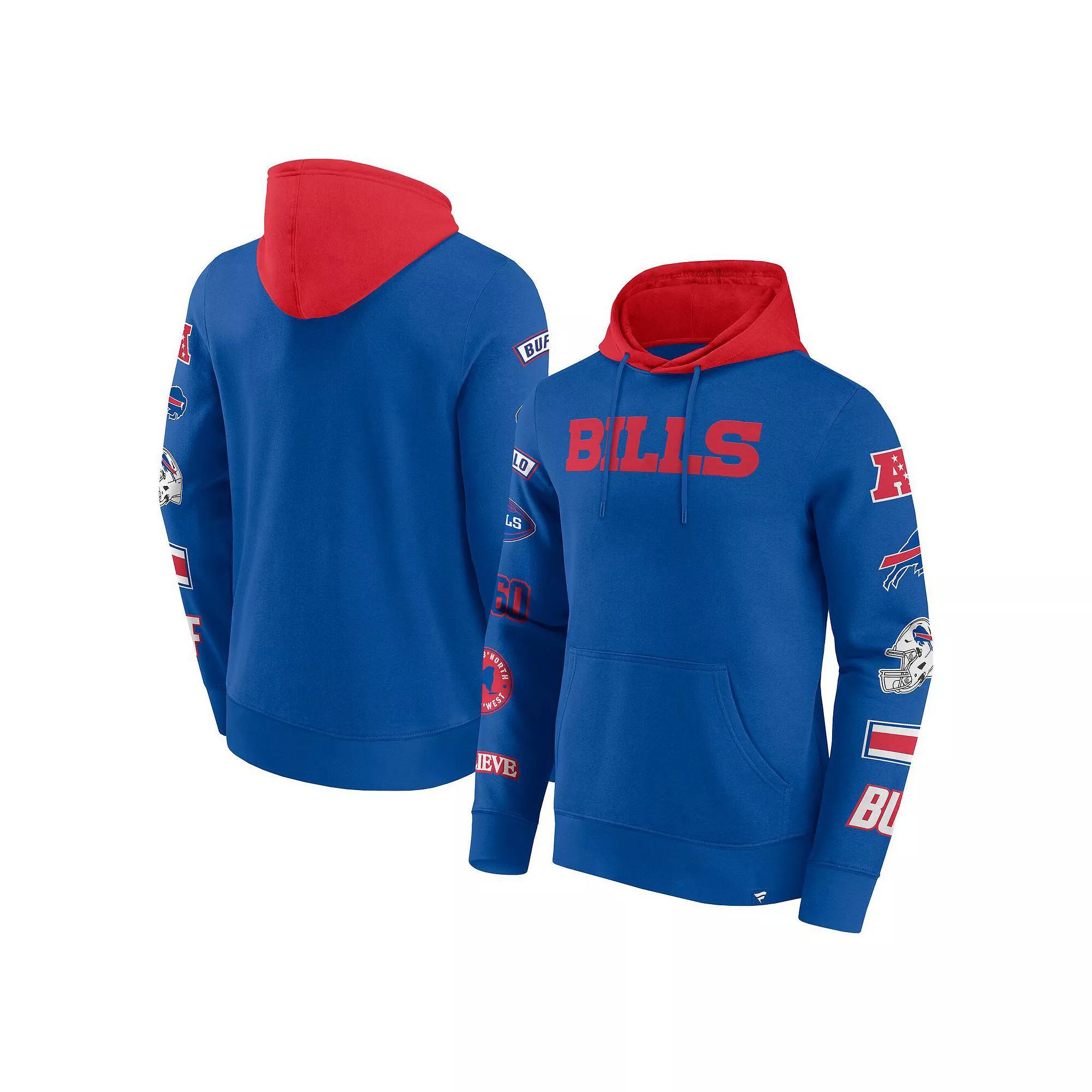 Men's Fanatics  Red/Pewter Tampa Bay Buccaneers Patched Out Pullover Hoodie, Size: 2XL Product Image
