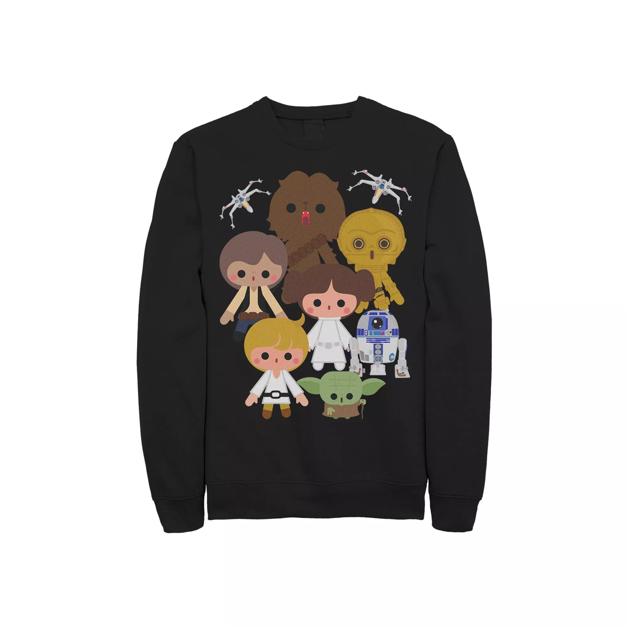 Juniors Star Wars Heroes Kawaii Crew Fleece, Girl's, Size: XXL, Black Product Image