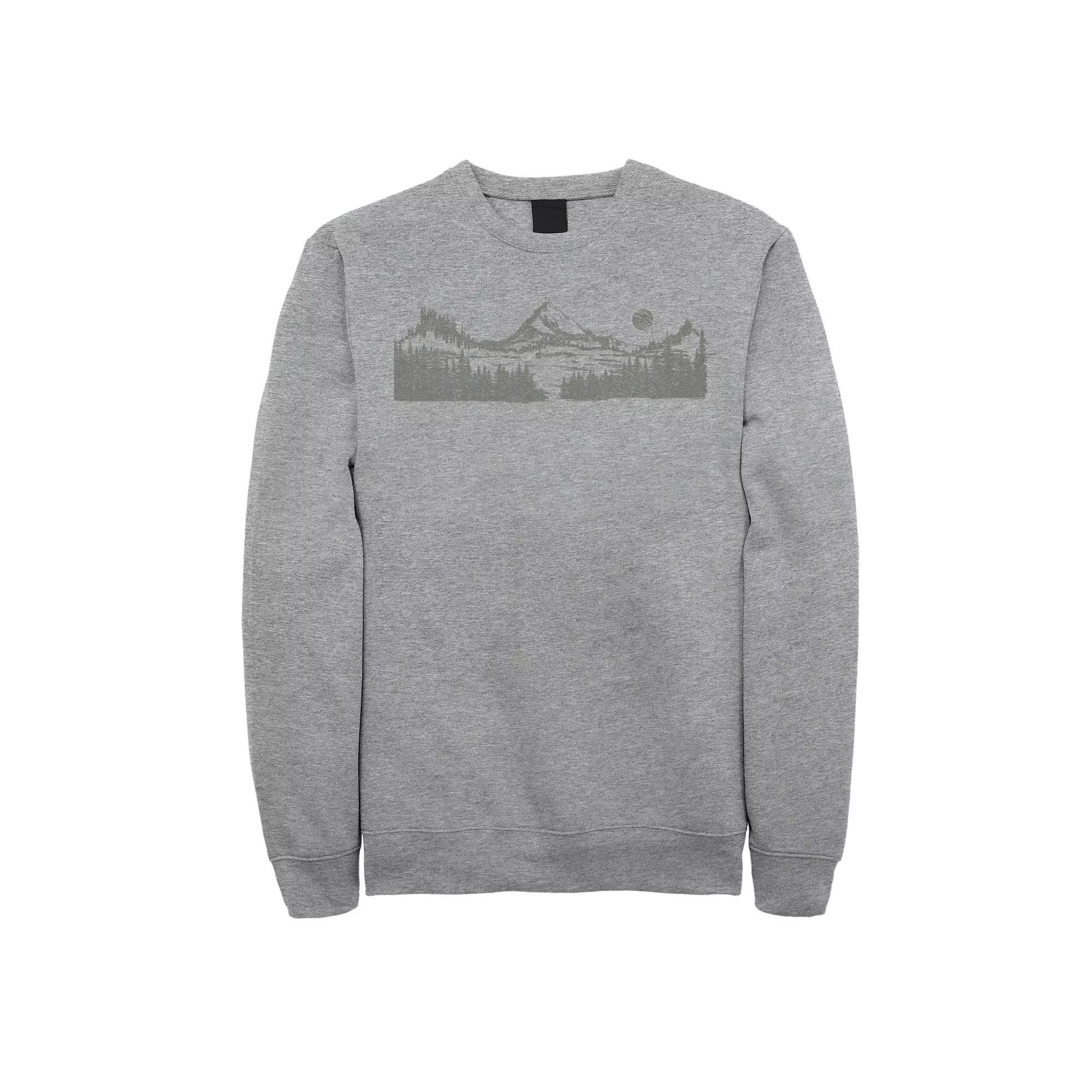 Mens Marvel City Skyline Logo Sweatshirt Athletic Grey Product Image