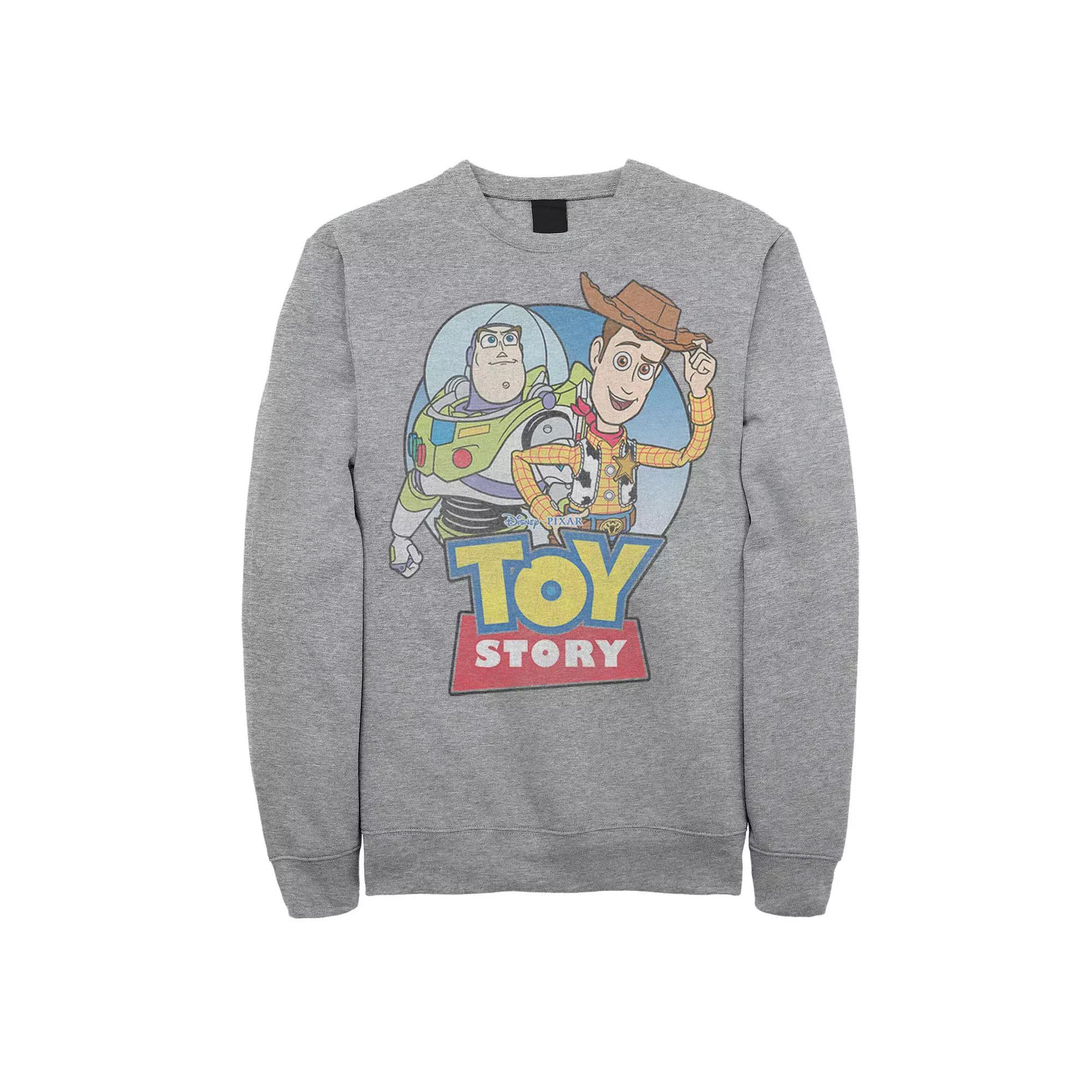 Big & Tall Tom and Jerry TJ Square Graphic Fleece, Men's, Size: Large Tall, Athletic Grey Product Image