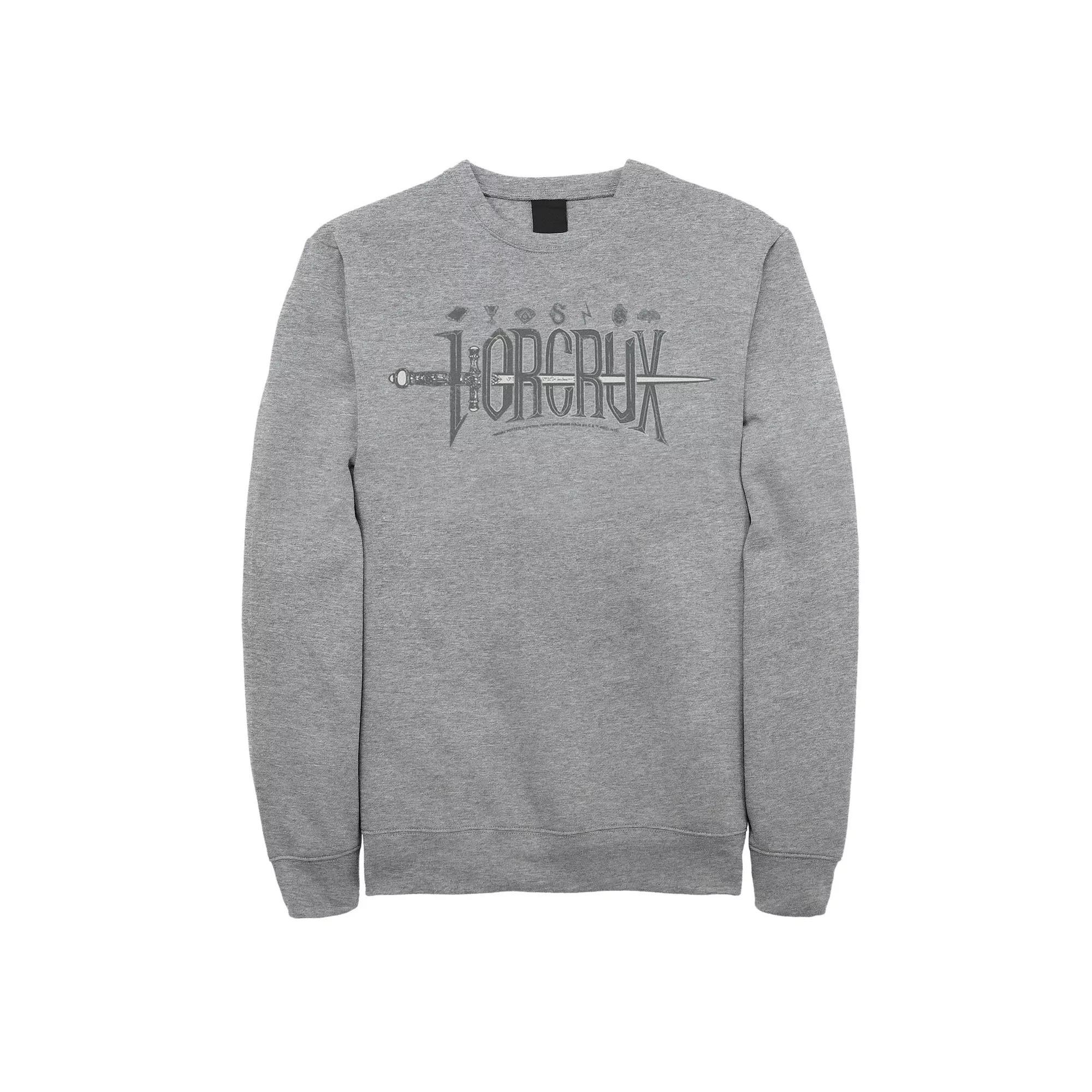 Men's Harry Potter Seven Horcrux Symbols Sweatshirt, Size: Small, Athletic Grey Product Image