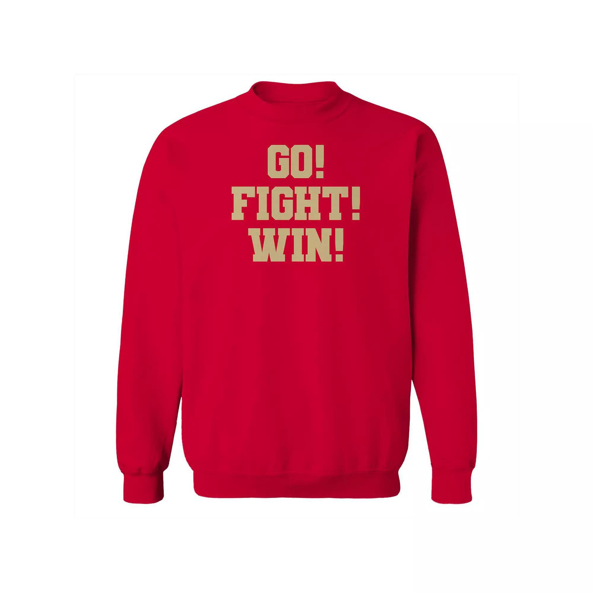 Men's Duke & Sons Weightlifting Summer Games Graphic Fleece Sweatshirt, Women's, Size: XL, Red Product Image
