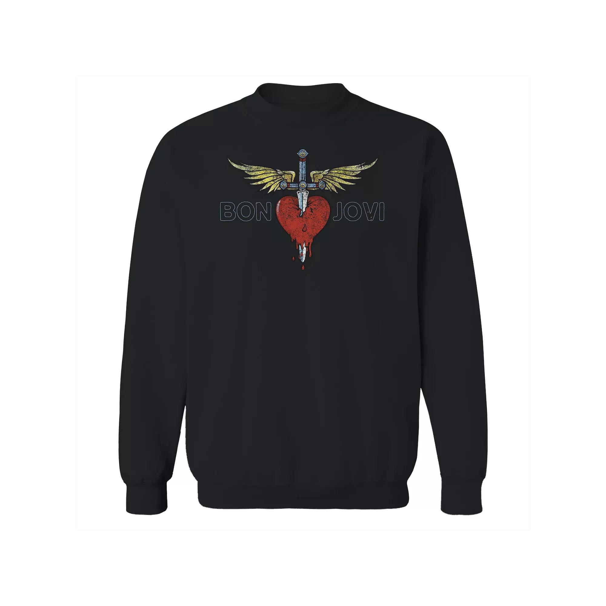 Men's Curb Your Enthusiasm Logo Curb Your Enthusiasm Graphic Fleece Crew Sweatshirt, Size: Small, Black Product Image