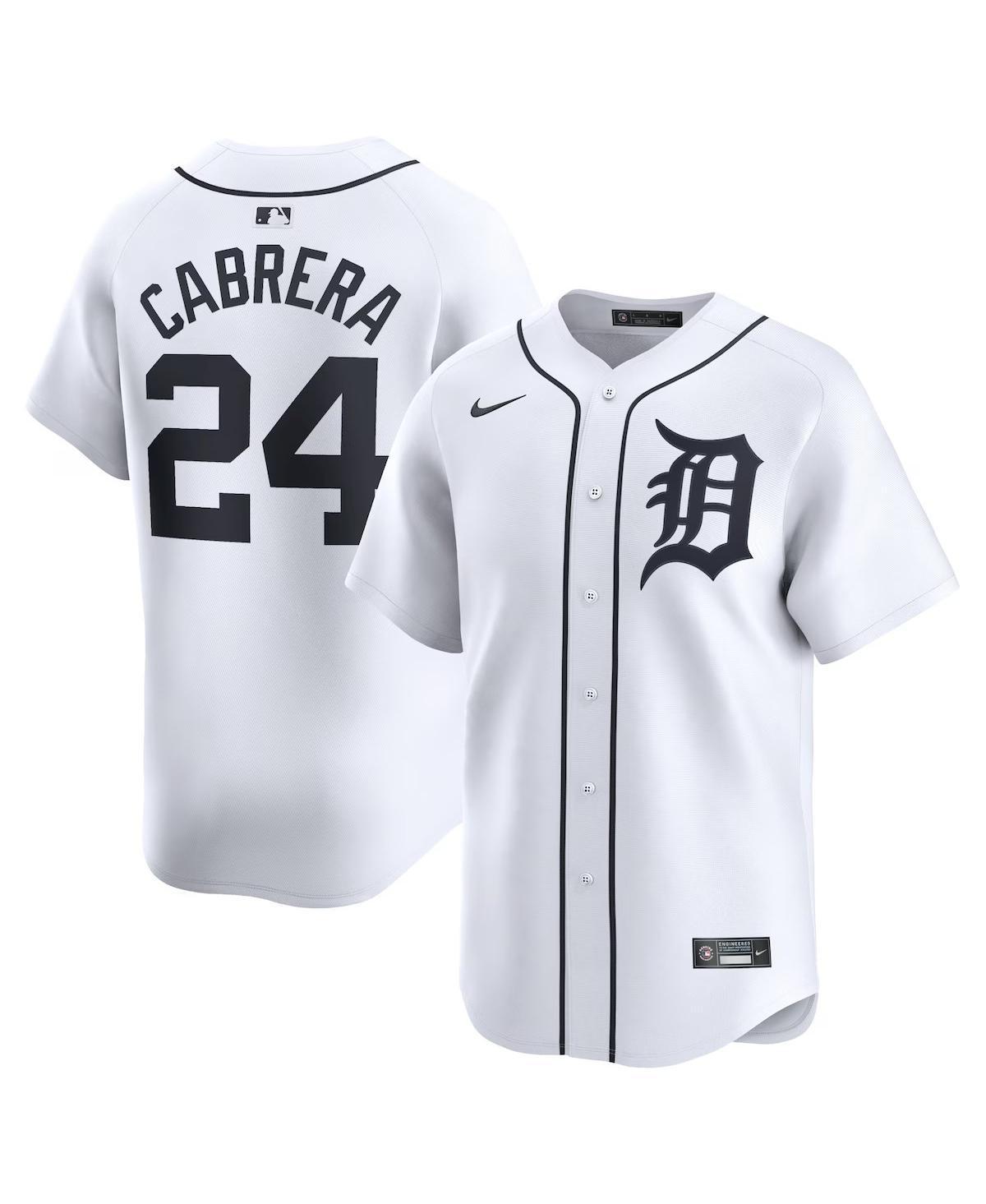 Men's Nike Miguel Cabrera White Detroit Tigers Home Limited Player Jersey, Size: Large Product Image