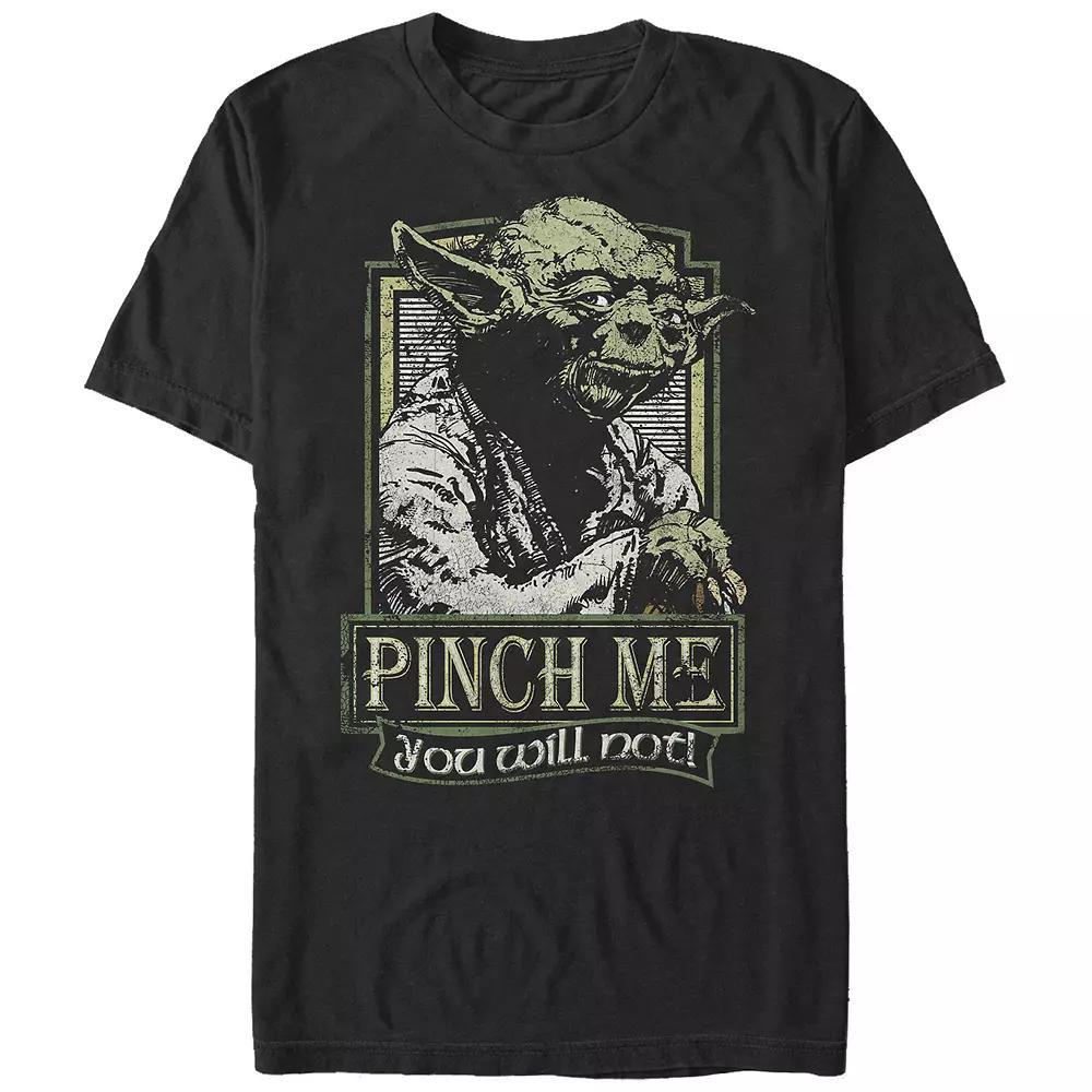Men's Star Wars Yoda Pinch Me You Will Not Graphic Tee, Size: Large, Black Product Image