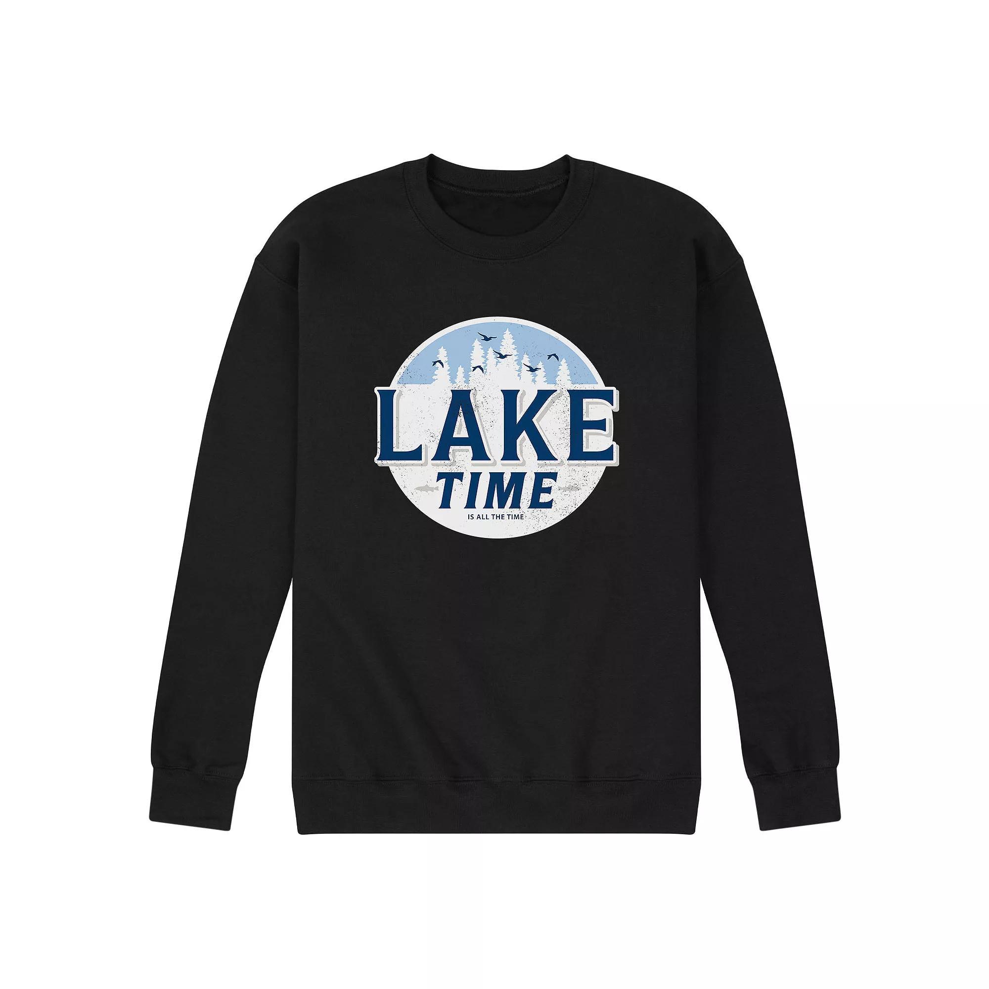 Mens Lake Time Graphic Fleece Product Image