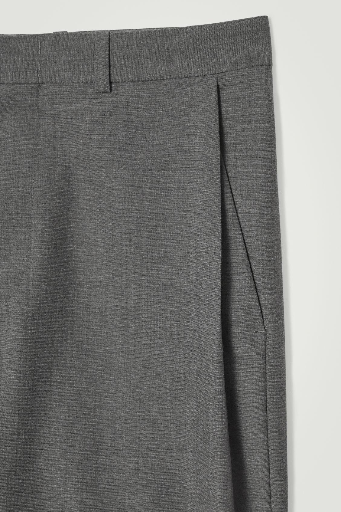 WOOL-HOPSACK PANTS - WIDE Product Image