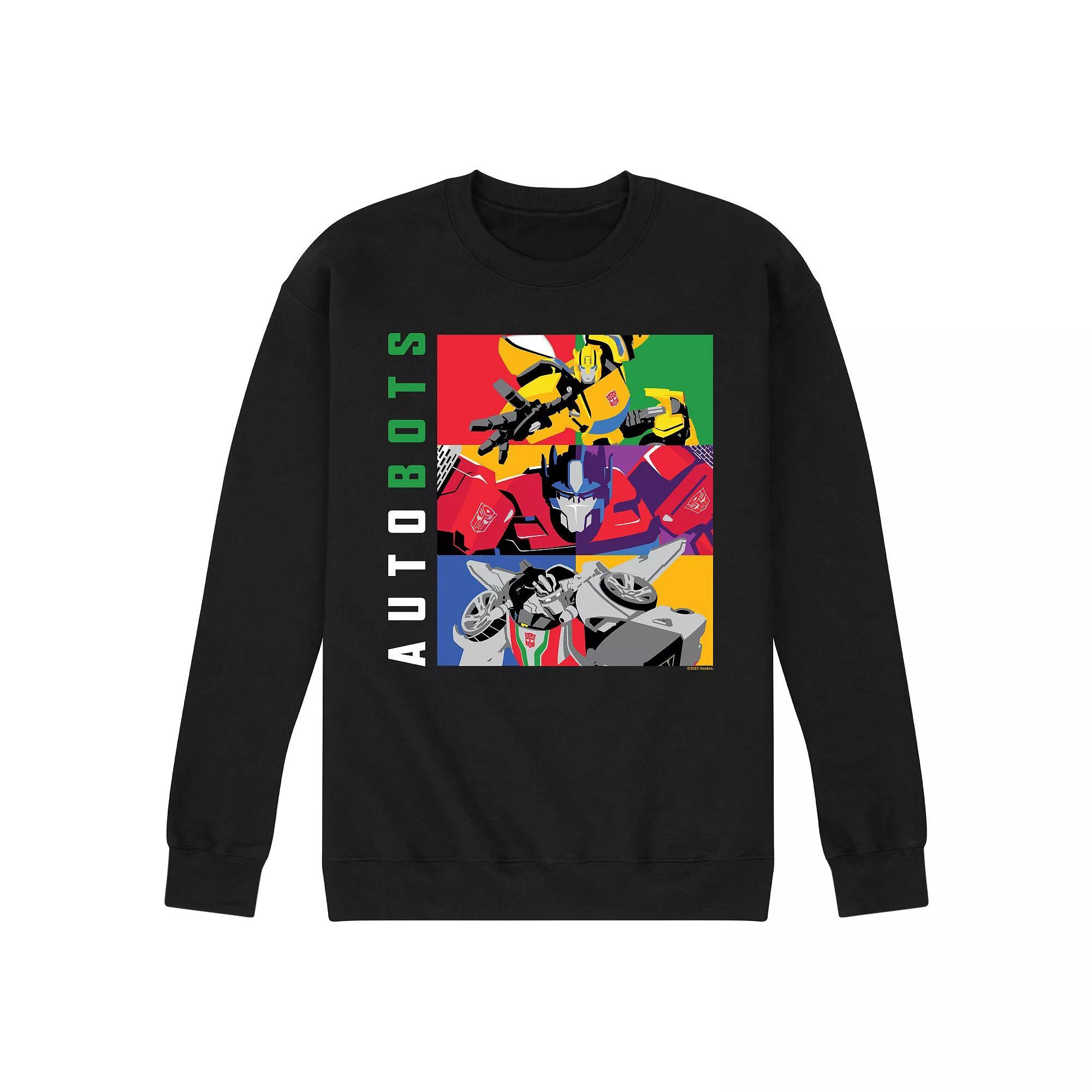 Mens Transformers Autobots Fleece Sweatshirt Blue Product Image