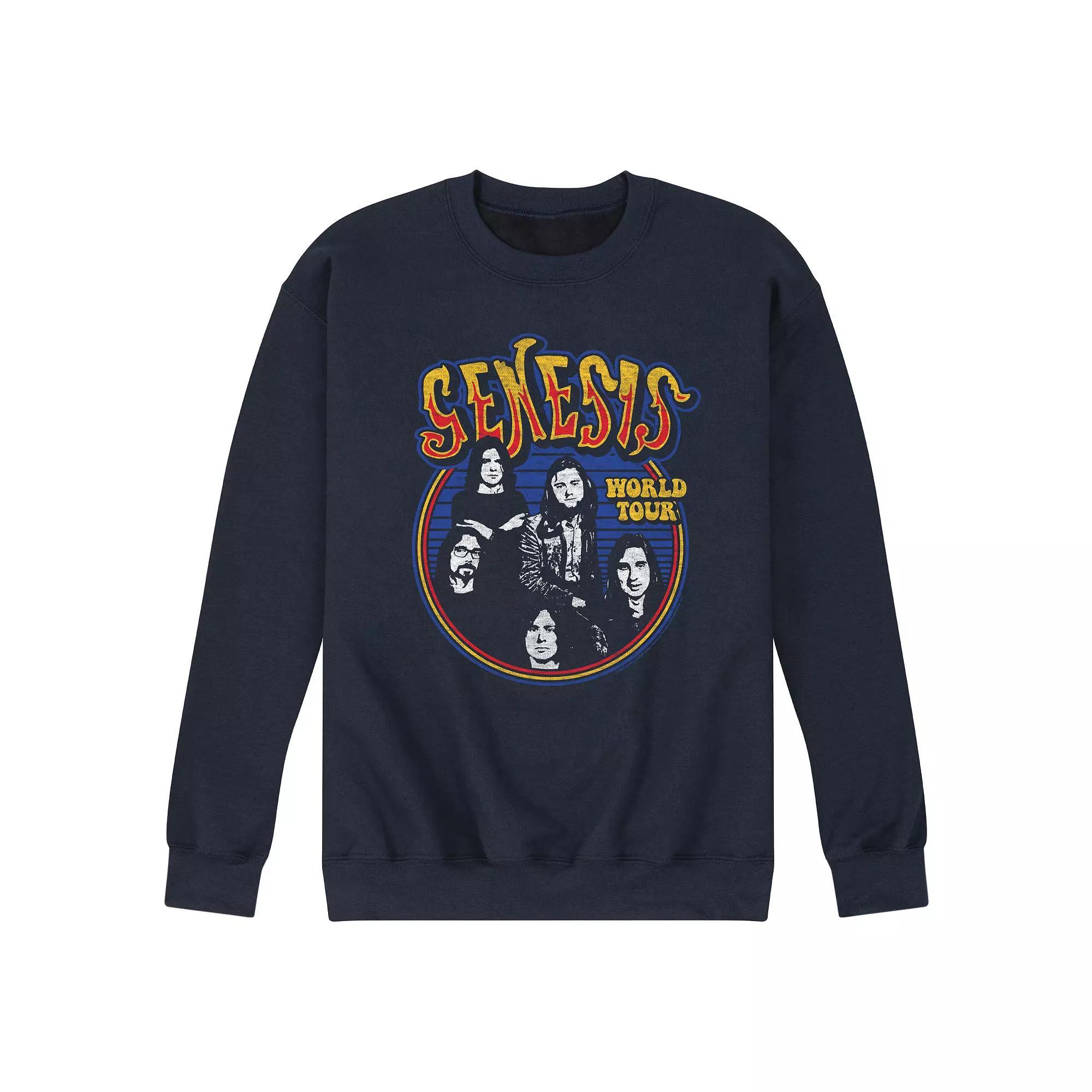 Mens Dad Facts Graphic Fleece Sweatshirt Blue Product Image