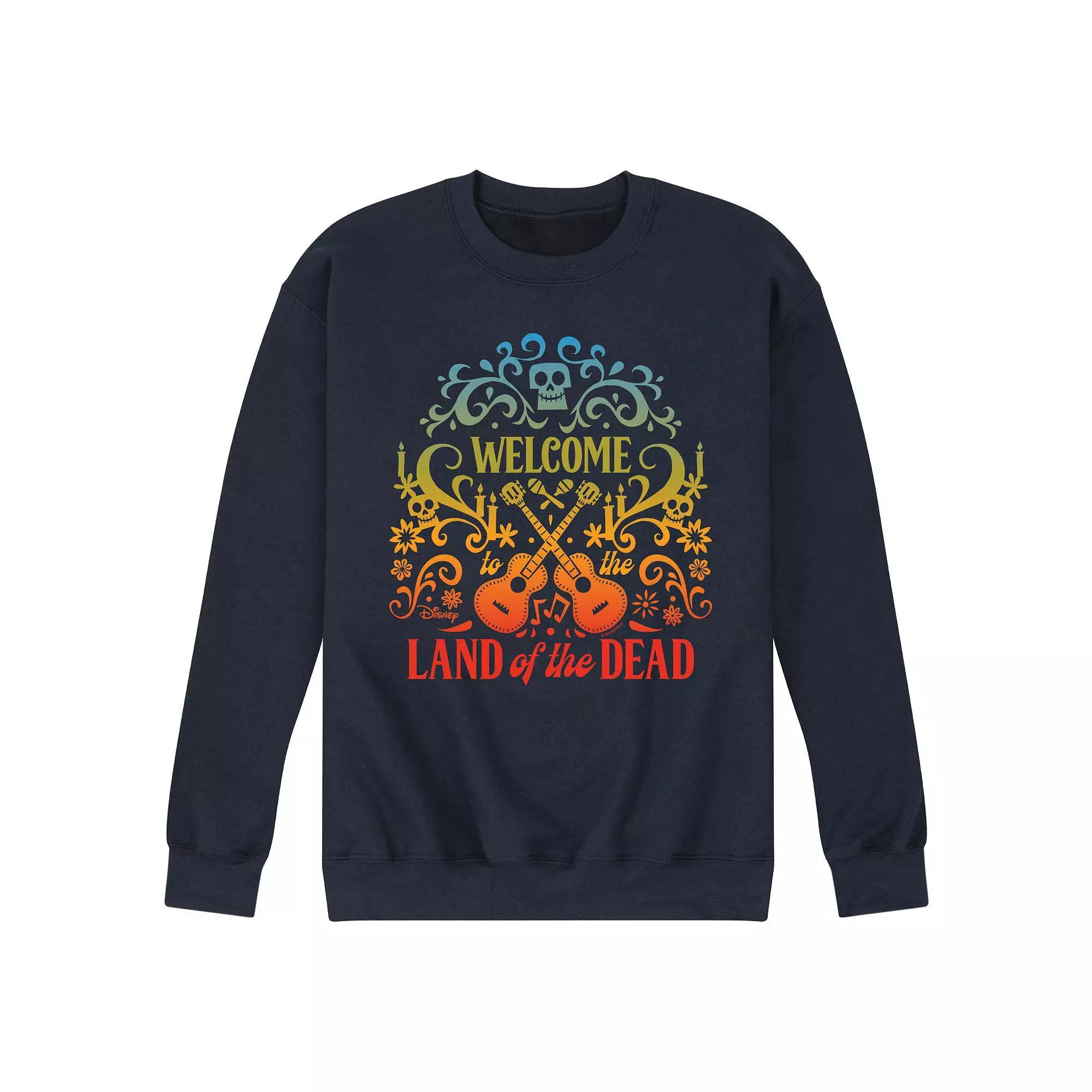 Disney Villains The Little Mermaid Ursula Mens Neon Fleece Sweatshirt Blue Product Image