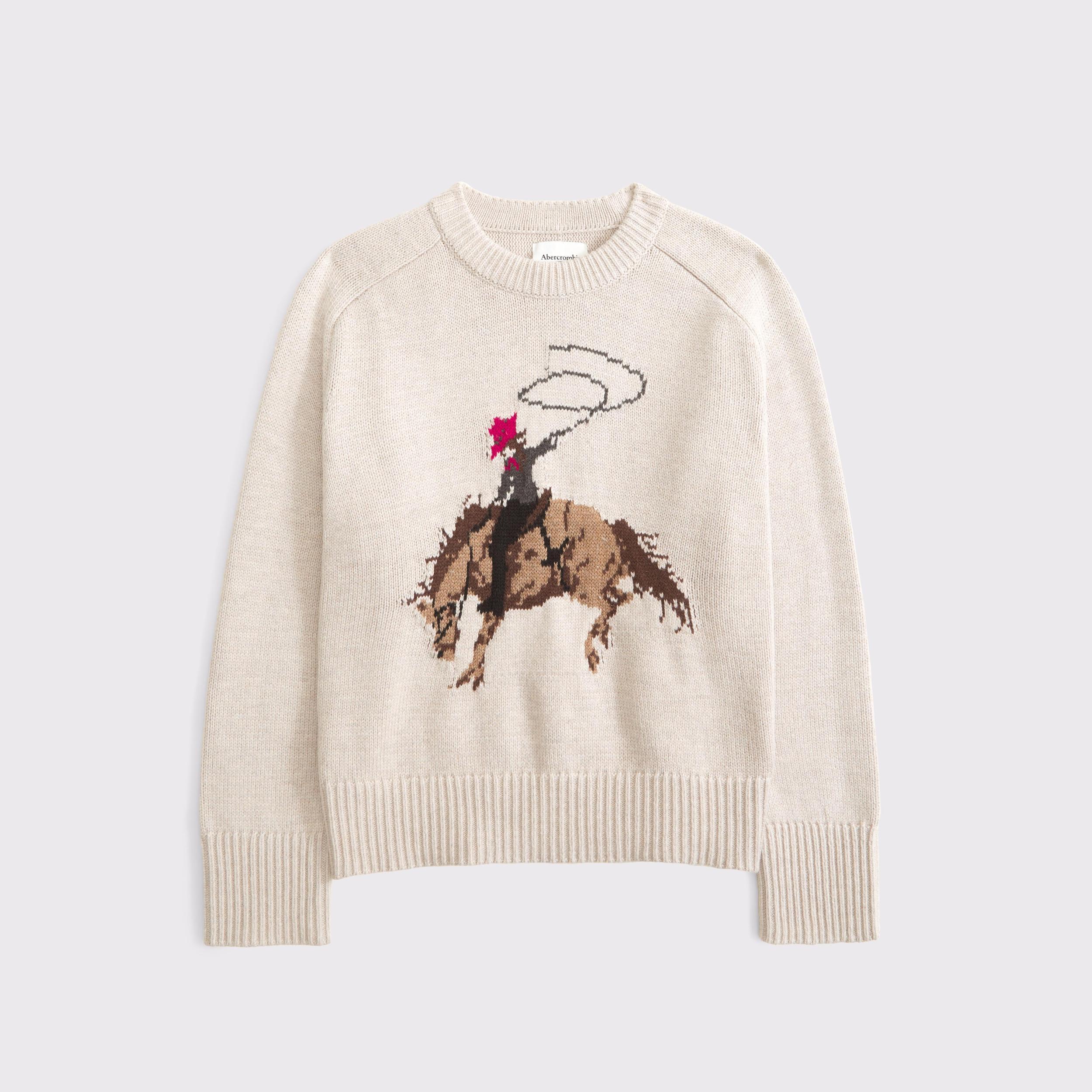 The A&F Madeline Textural Crew Sweater Product Image