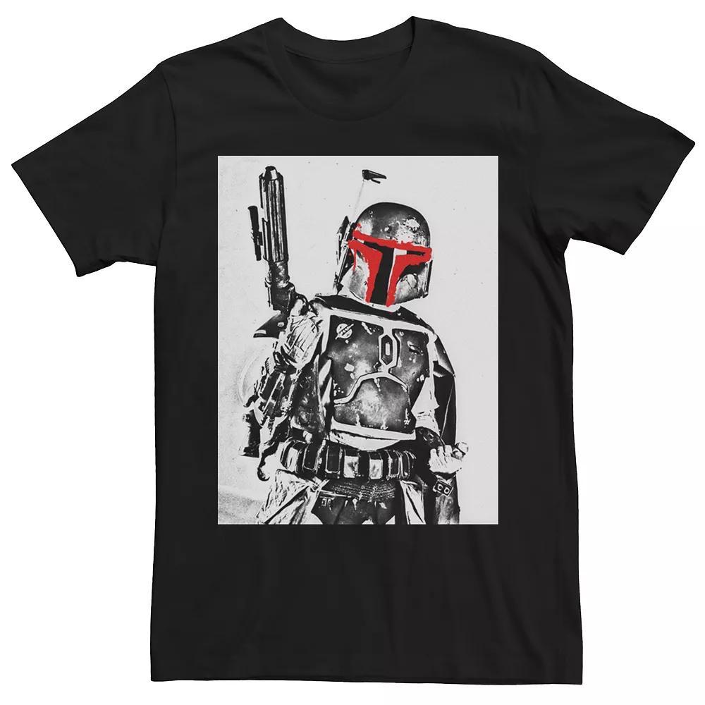 Men's Star Wars Boba Fett Sketch Short Sleeve Tee, Size: Medium, Black Product Image