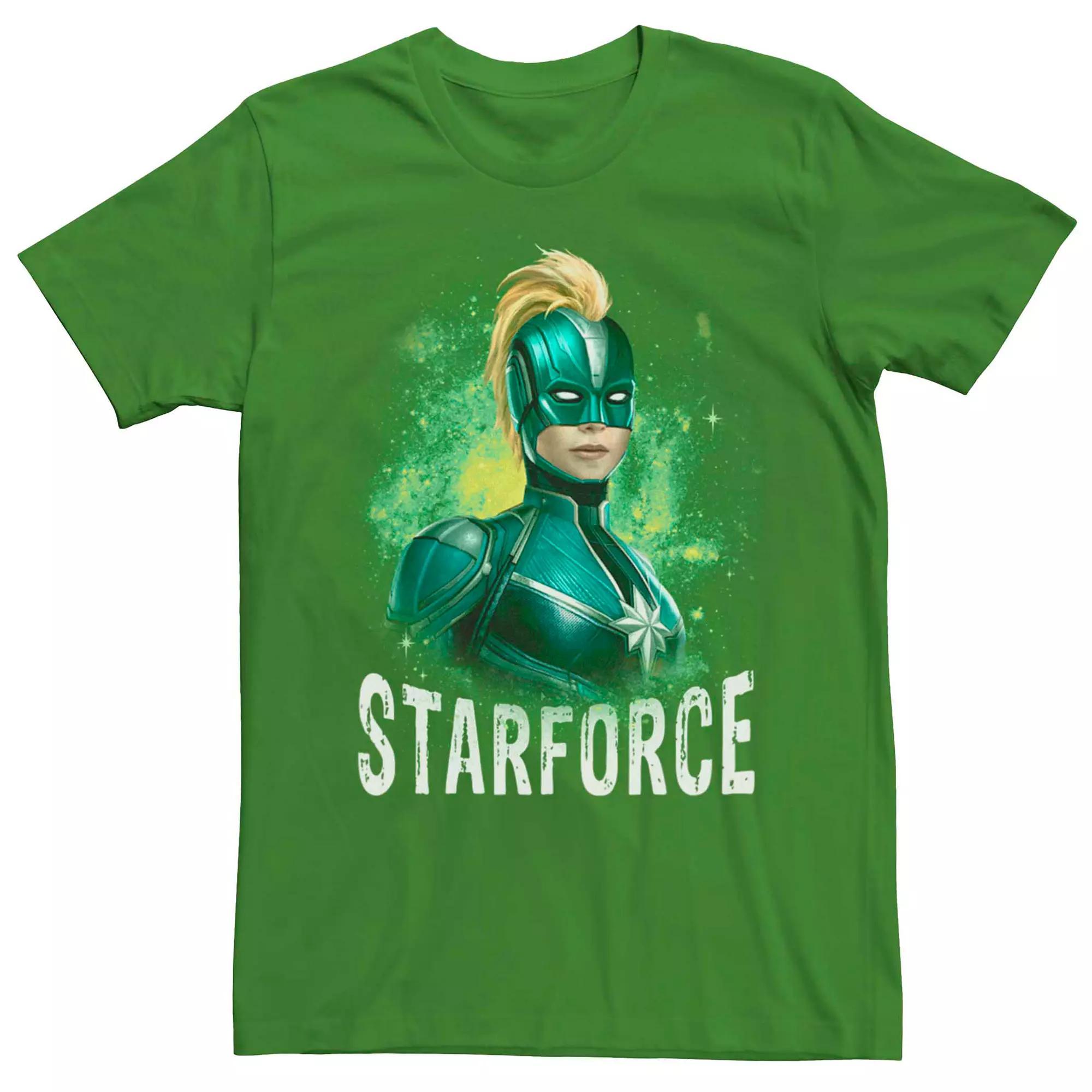 Men's Marvel Captain Marvel Starforce Portrait Tee, Size: Small, Kelly Product Image