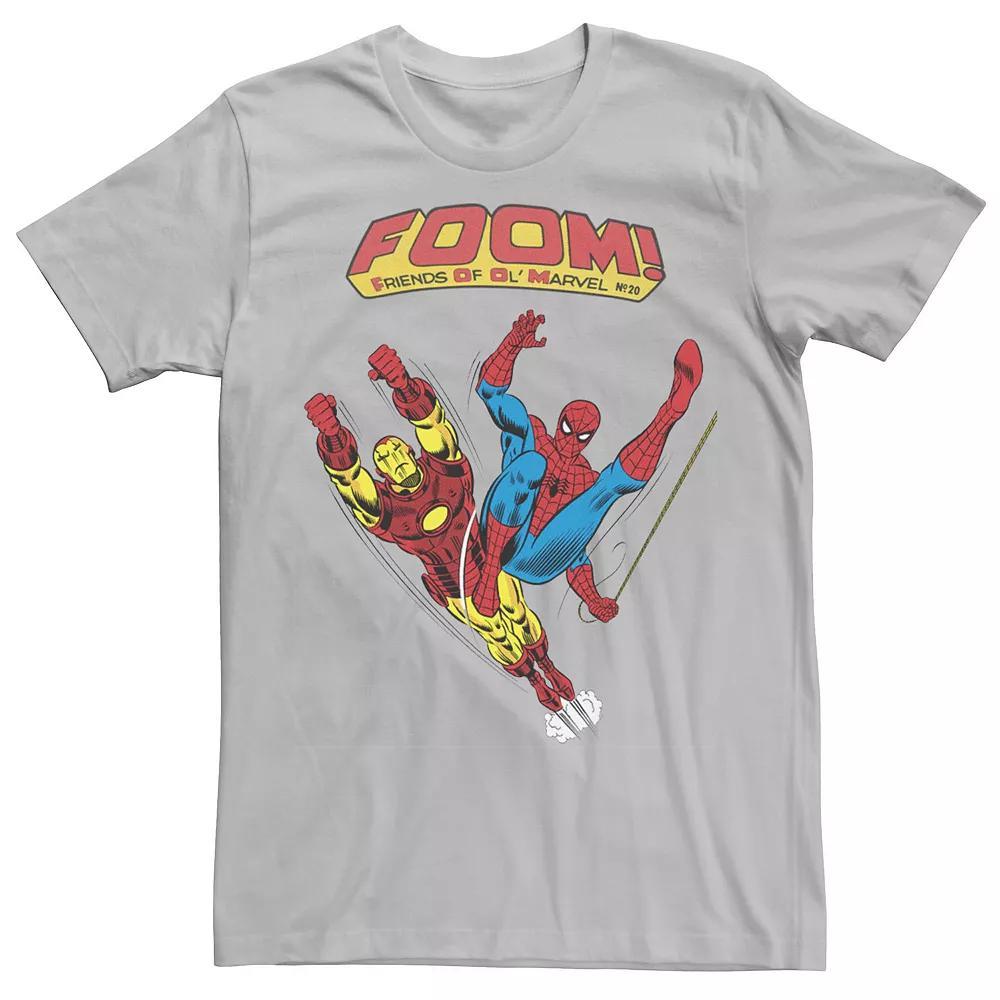 Mens Marvel FOOM Iron Man & Spider-Man Action Pose Tee Product Image