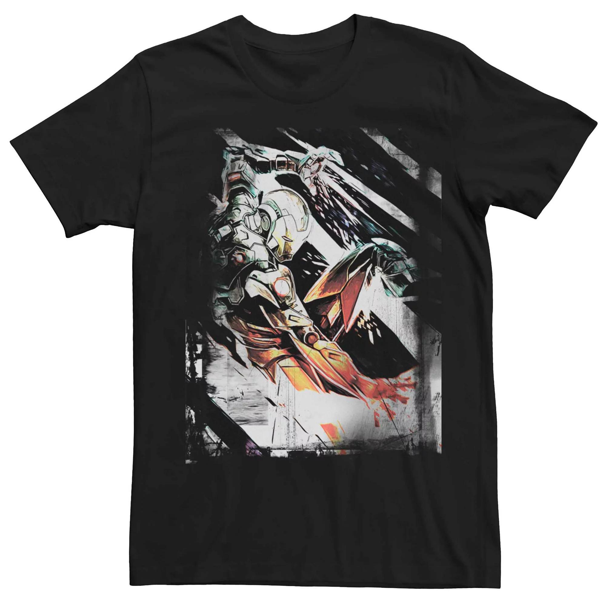 Men's Marvel Iron Man Blast Portrait Tee, Size: XL, Black Product Image