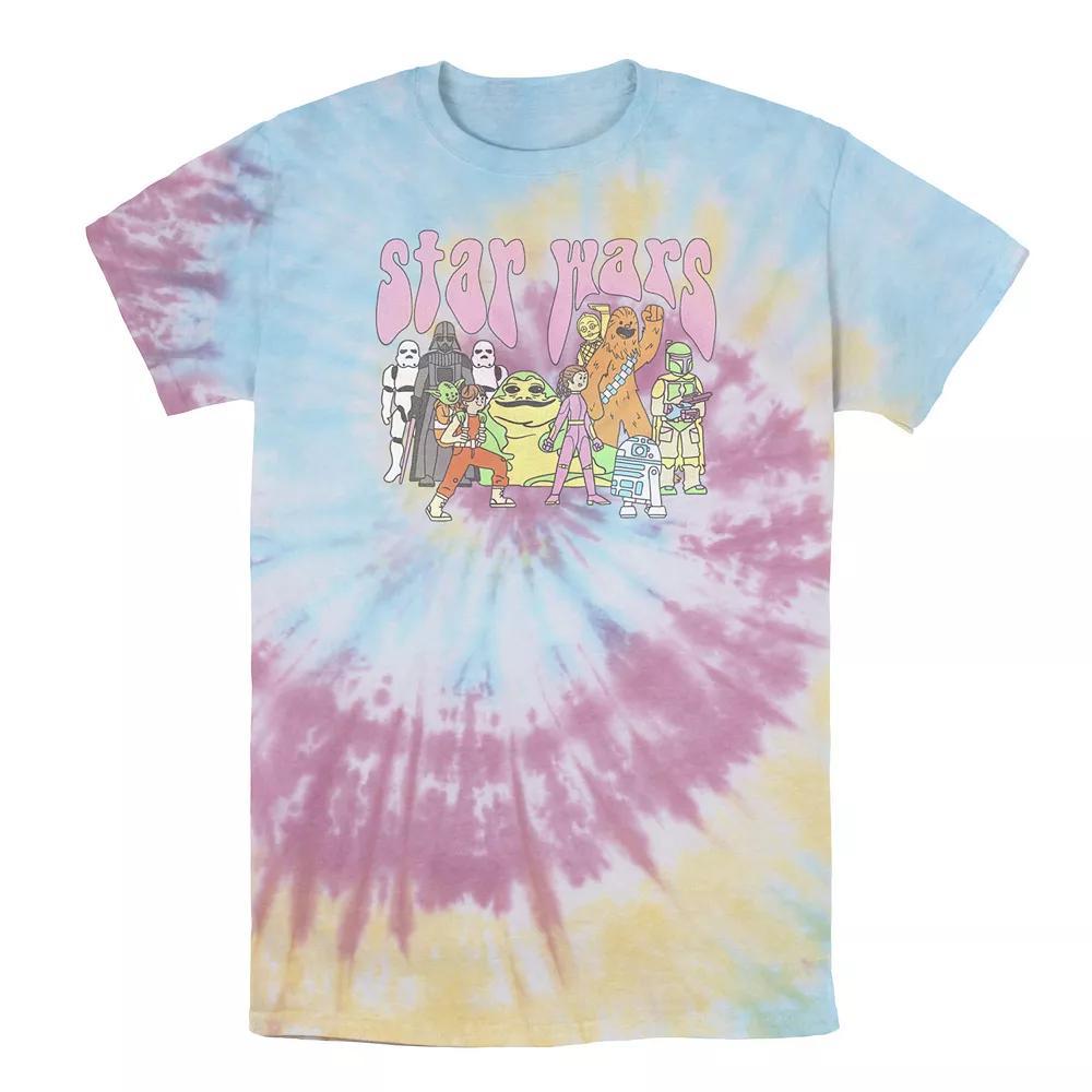 Men's Star Wars Psychedelic Group Poster Tee, Boy's, Size: Large, Black Grey Product Image