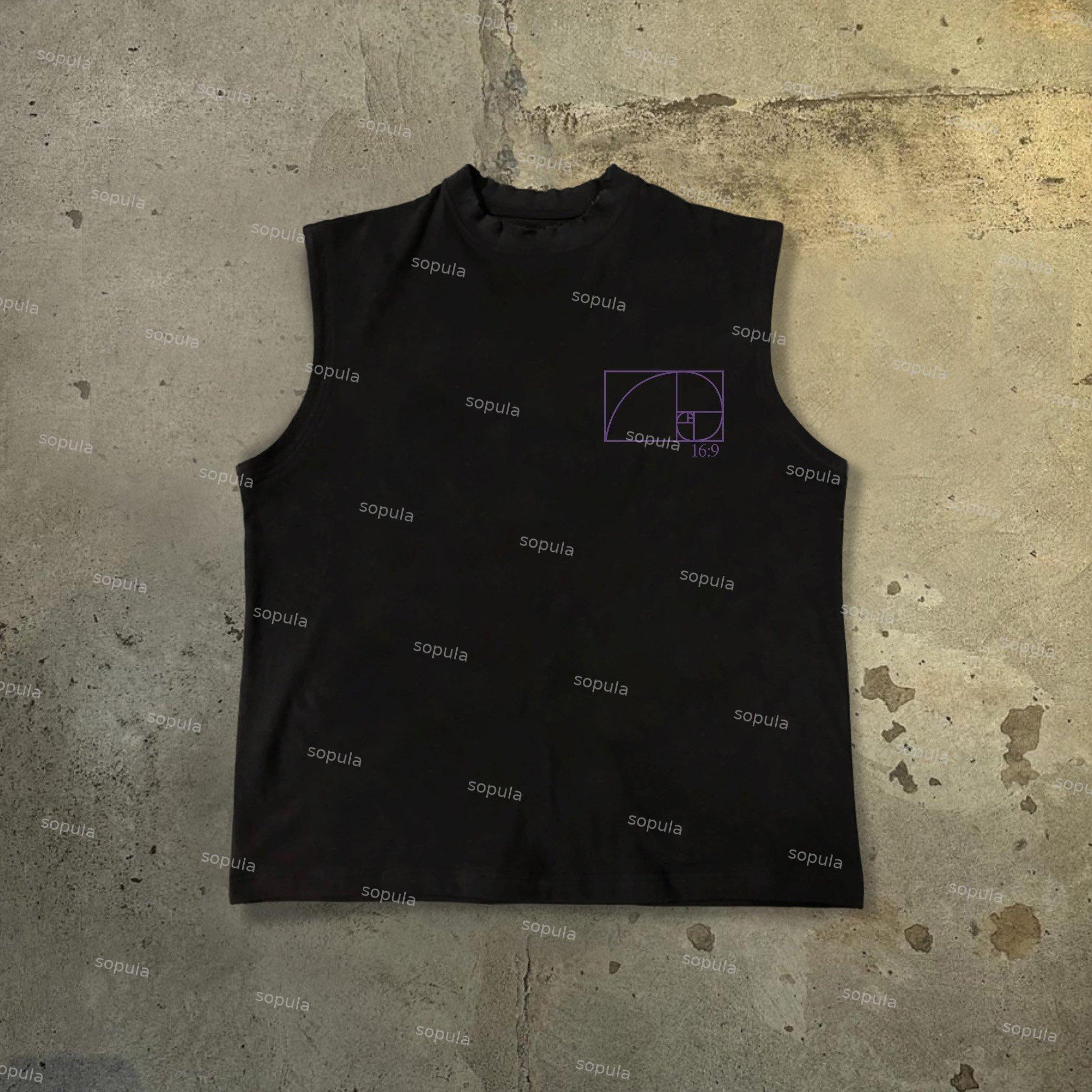 Vintage Cartoon Tusk Art Graphic 100% Cotton Tank Top Product Image