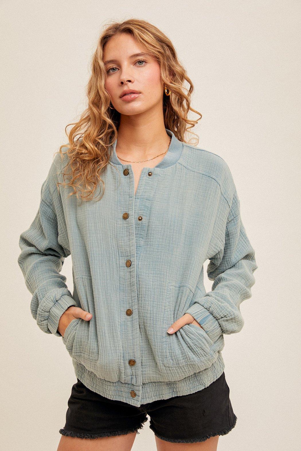 Sage Bomber Jacket Product Image