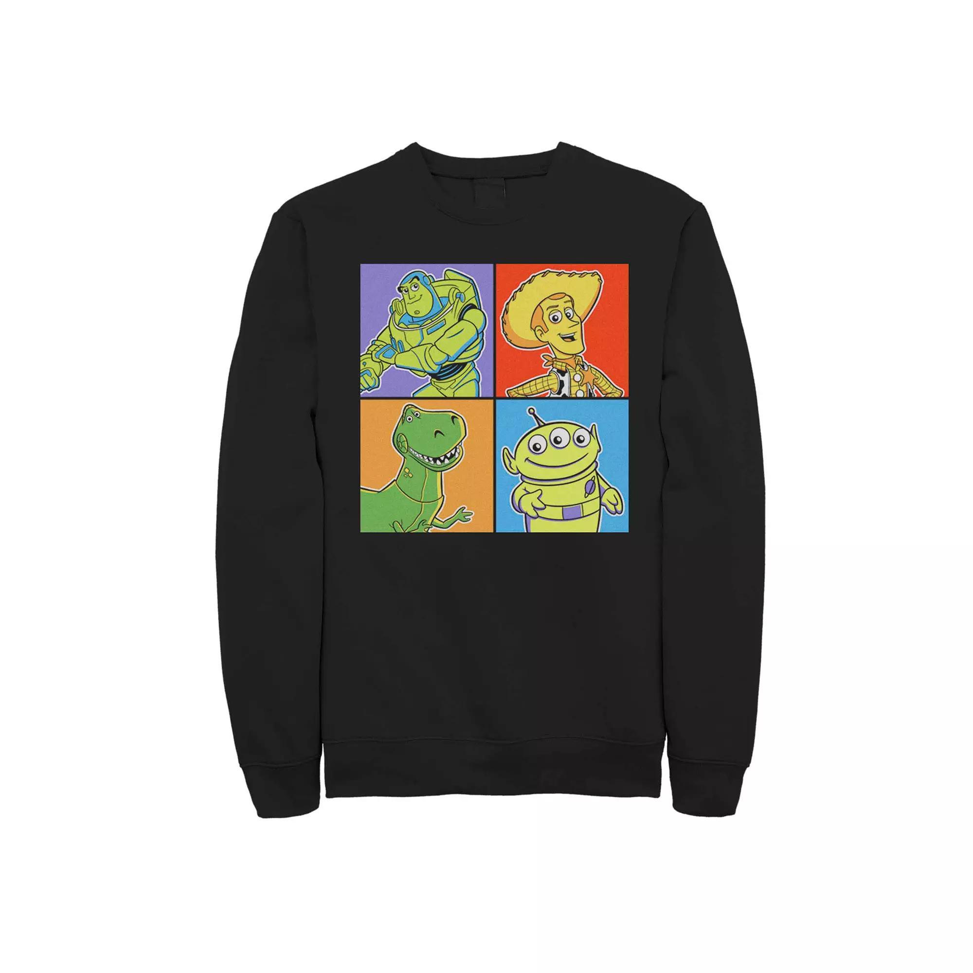 Mens Disney Pixar Toy Story Tonal Square Group Shot Fleece Sweater Product Image