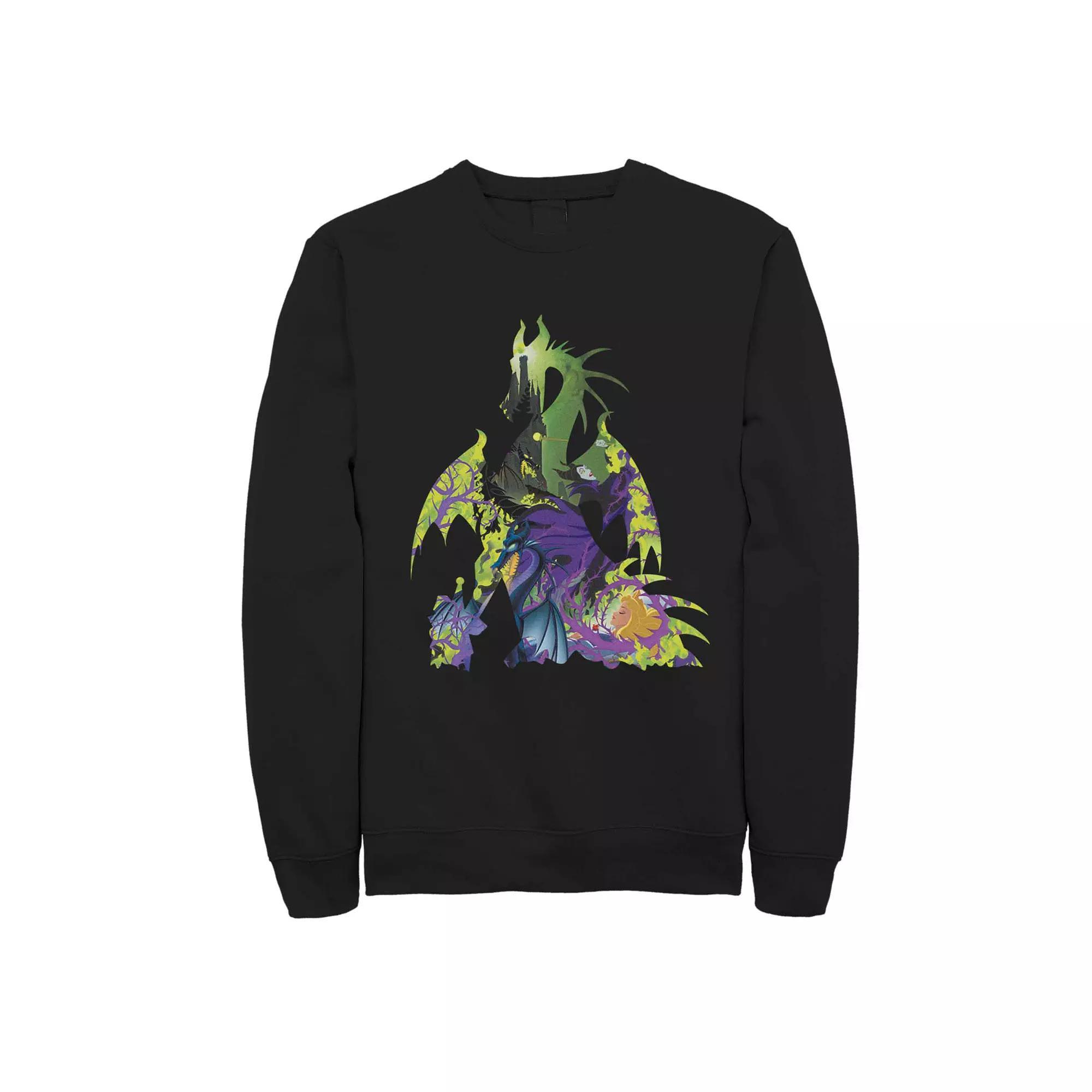 Disneys Sleeping Beauty Dragon Silhouette Mens Fleece Sweater Product Image