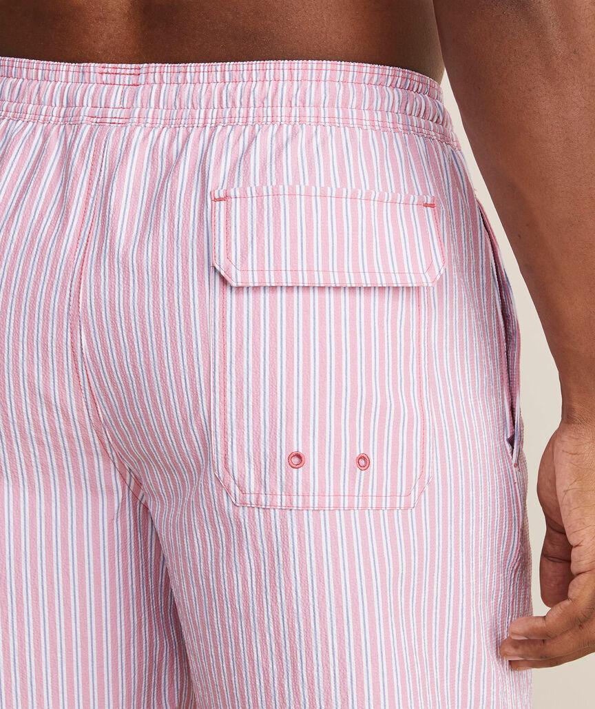 7 Inch Seersucker Chappy Swim Trunks Product Image