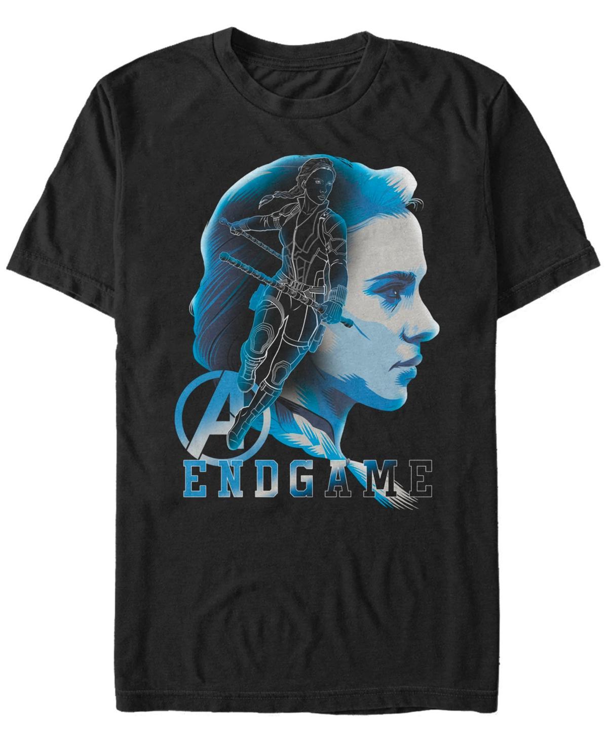 Men's Marvel Avengers Endgame Black Widow Silhouette Tee, Size: Large Product Image
