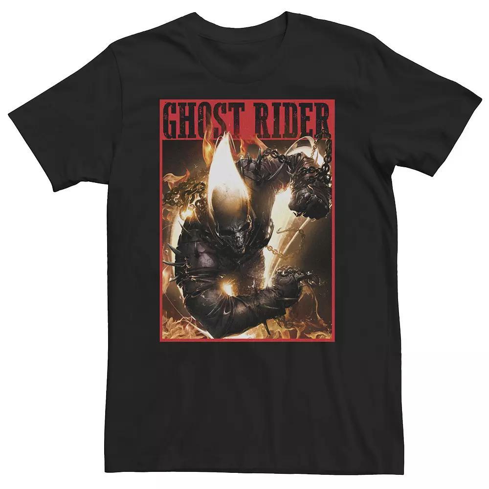 Big & Tall Marvel Ghost Rider Fury Tee, Men's, Size: 4XLT, Black Product Image