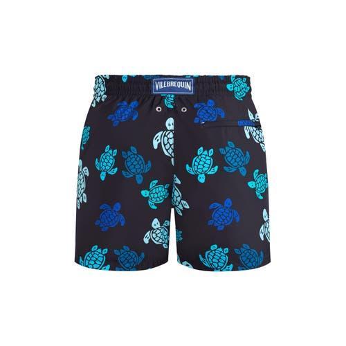 Mens Multicolor Turtle-Print Swim Shorts Product Image