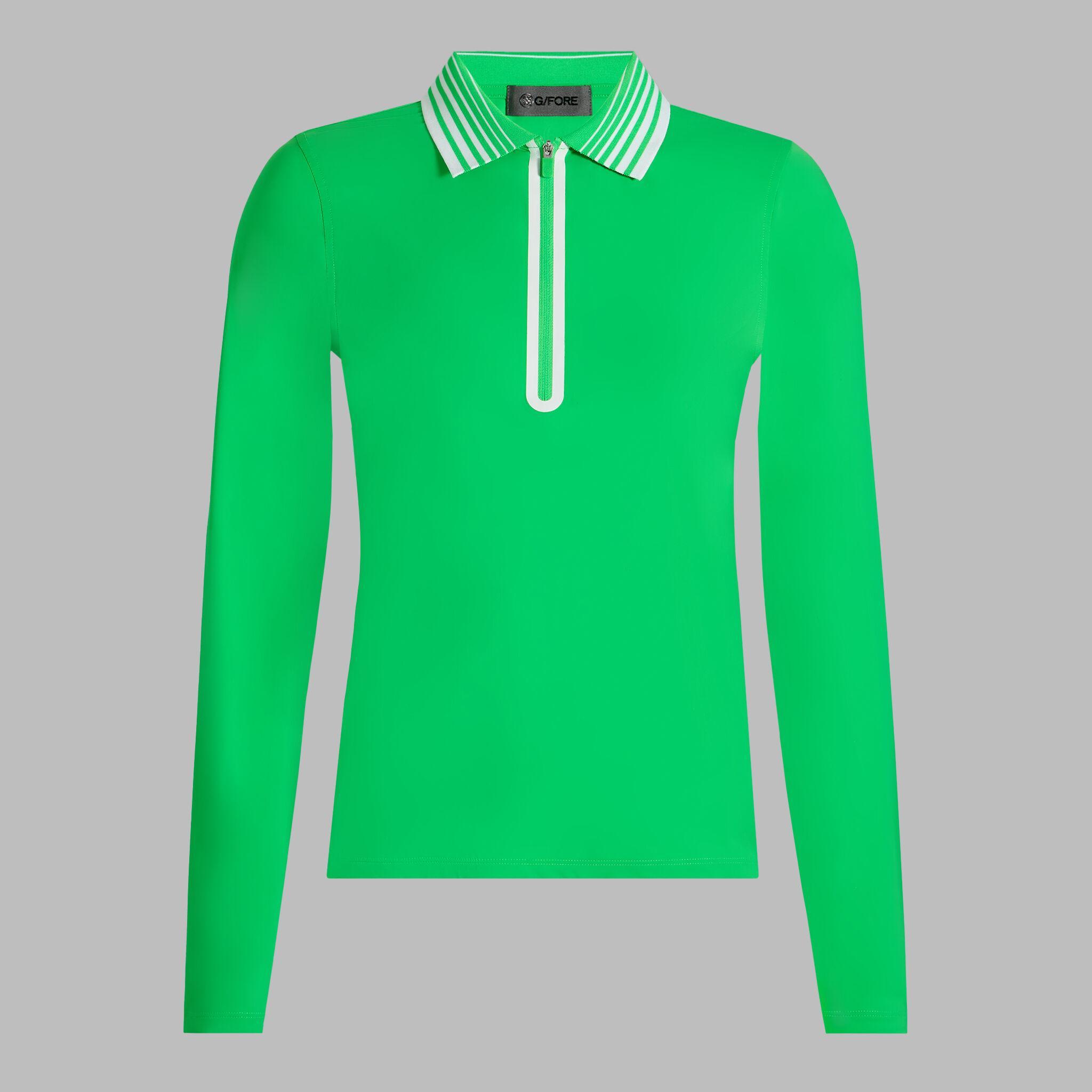 SILKY TECH NYLON QUARTER ZIP POLO Product Image