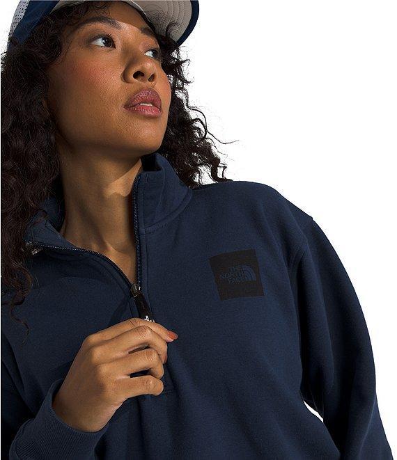 The North Face Women's Box Half Dome-Zip Stand Collar Pullover Product Image