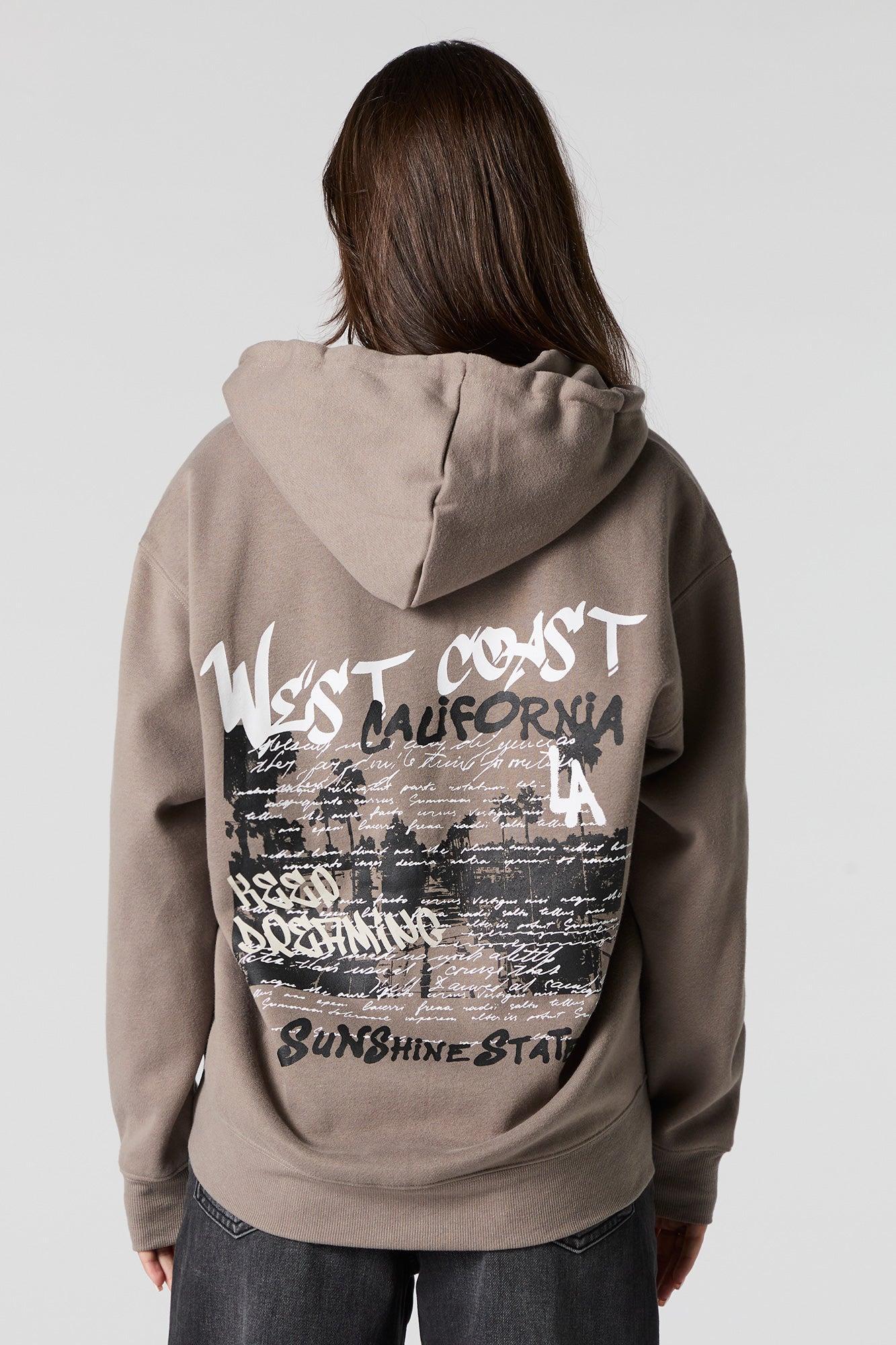 Graphic Fleece Zip-Up Hoodie Female Product Image