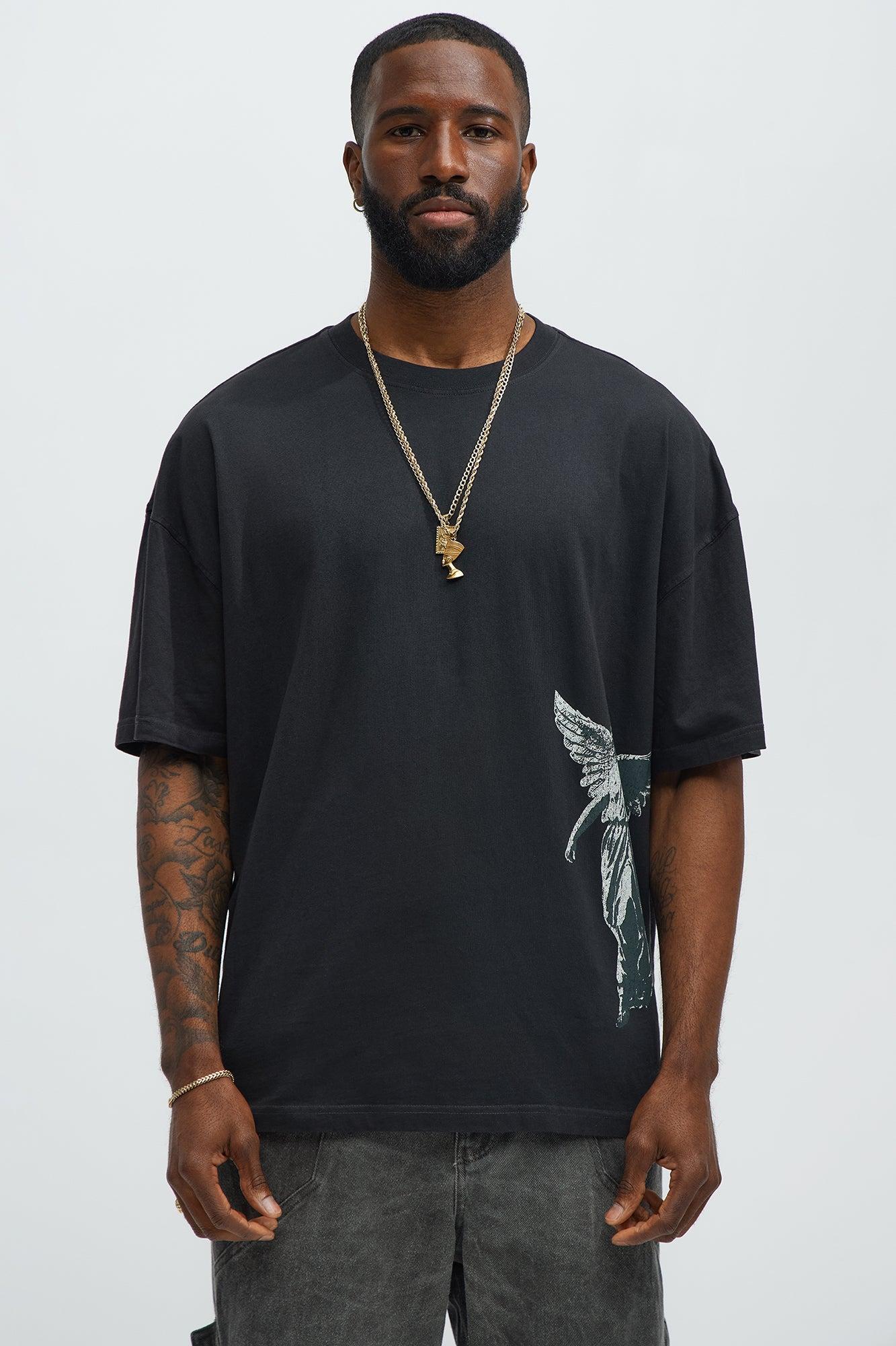 Spread Light Oversized Short Sleeve Tee - Black Wash Product Image